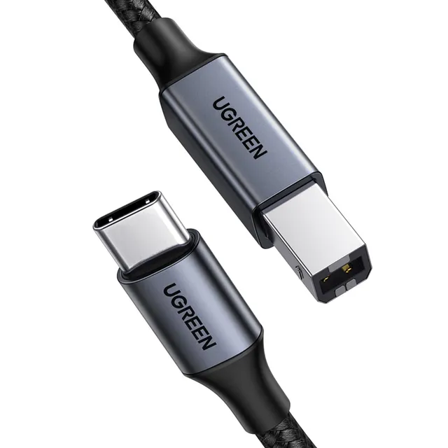 ugreen-cavo-stampante-usb-c-a-usb-b-1m-nylon-per-hp-canon-epson-brother image 1