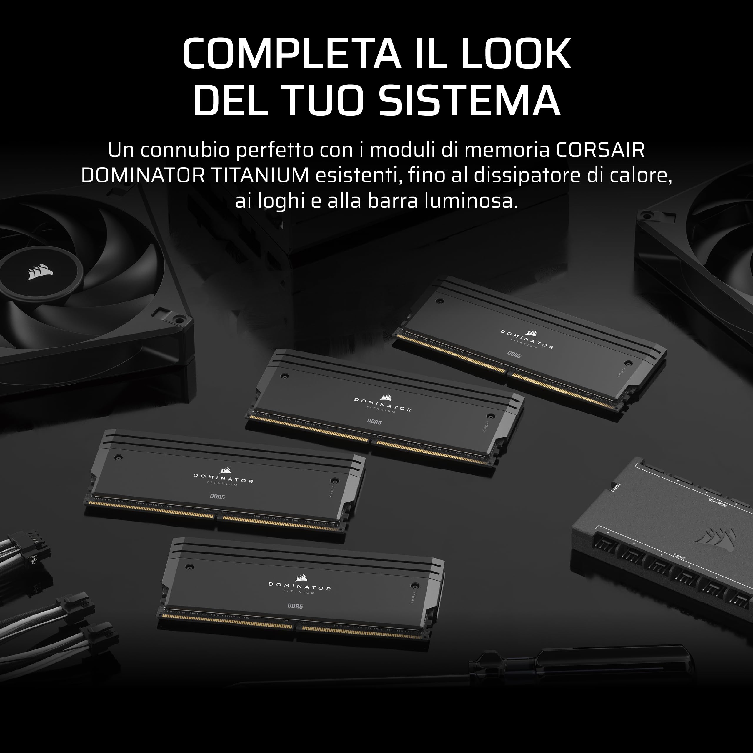 corsair-dominator-titanium-ddr5-rgb-light-enhancement-kit-2-moduli-nero image 4