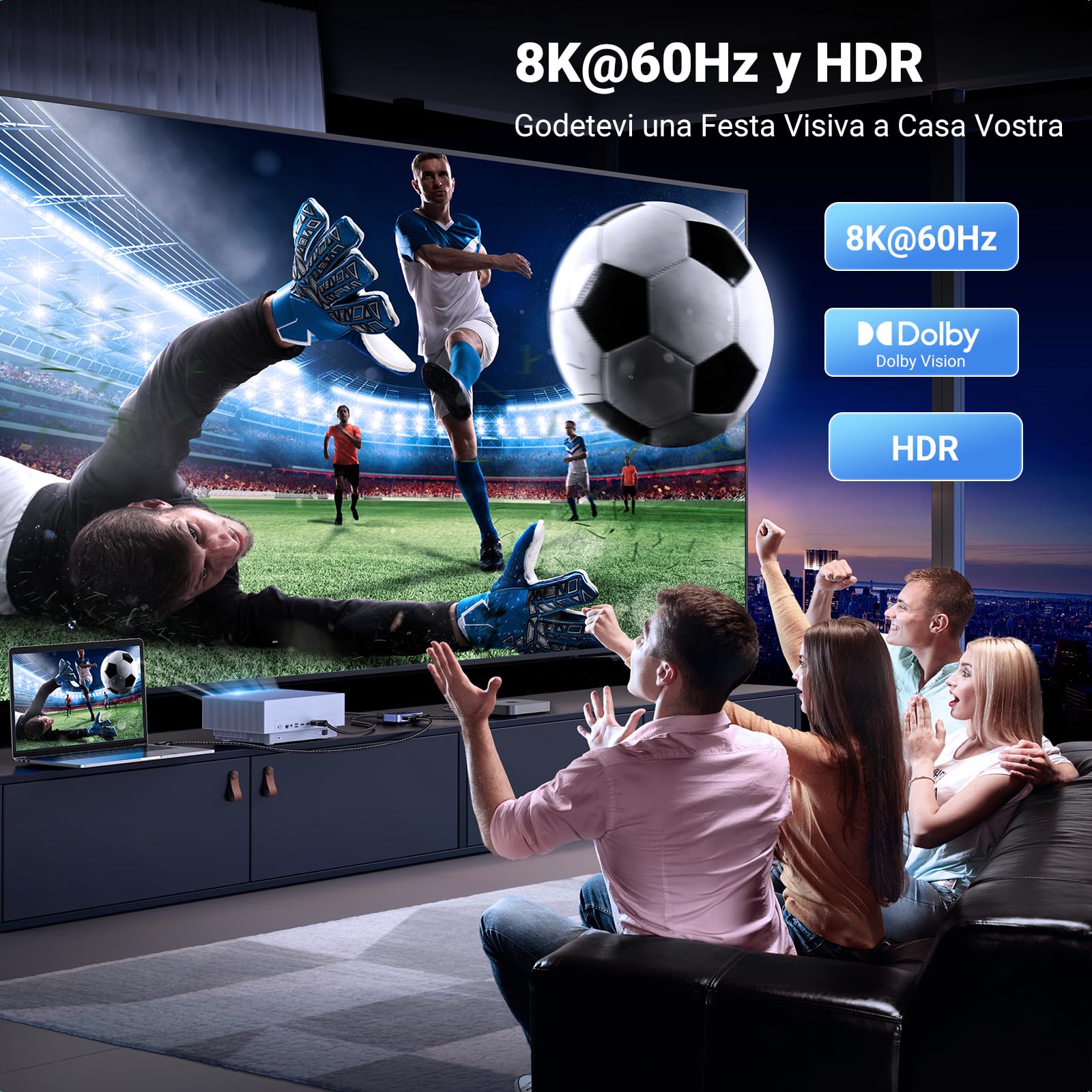 ugreen-switch-hdmi-2-1-8k-60hz-2-ingressi-1-uscita-4k-144hz image 6