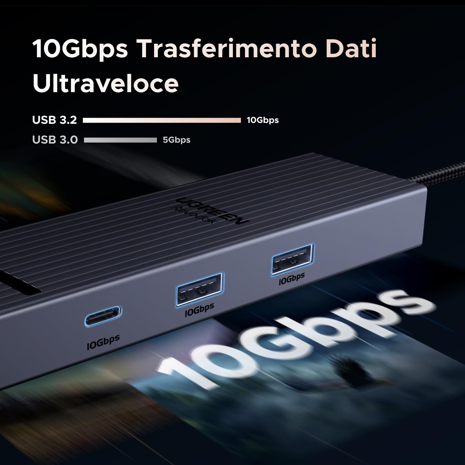 ugreen-revodok-pro-106-hub-usb-c-6-in-1-hdmi-4k-60hz-gigabit image 4