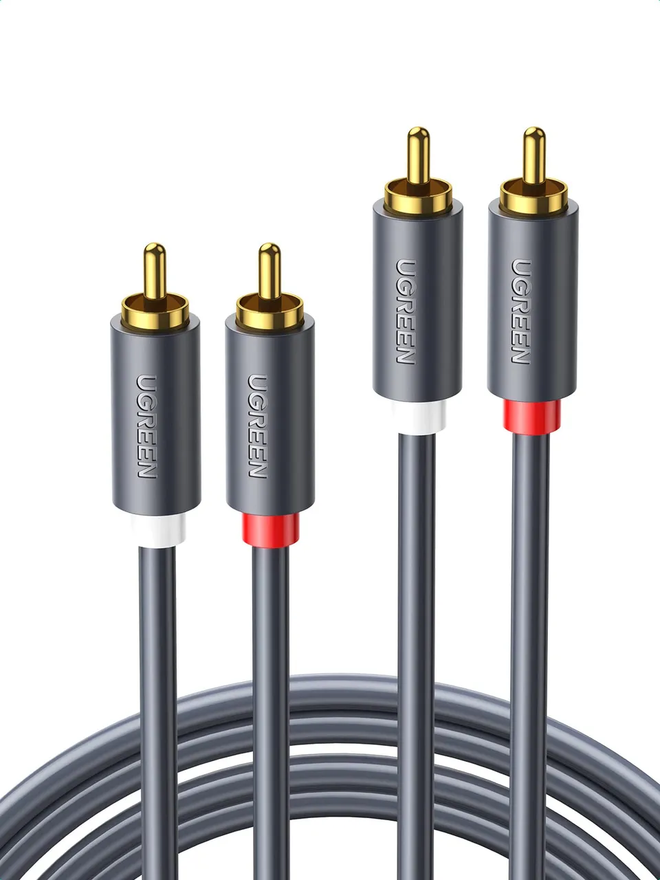 ugreen-cavo-rca-stereo-2rca-maschio-2m-placcato-oro image 1