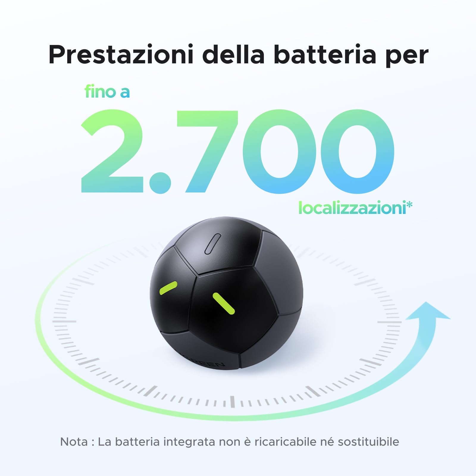 ugreen-finetrack-duo-2-tracker-bluetooth-calcio-fluorescente-compatibile-ios-fin image 3