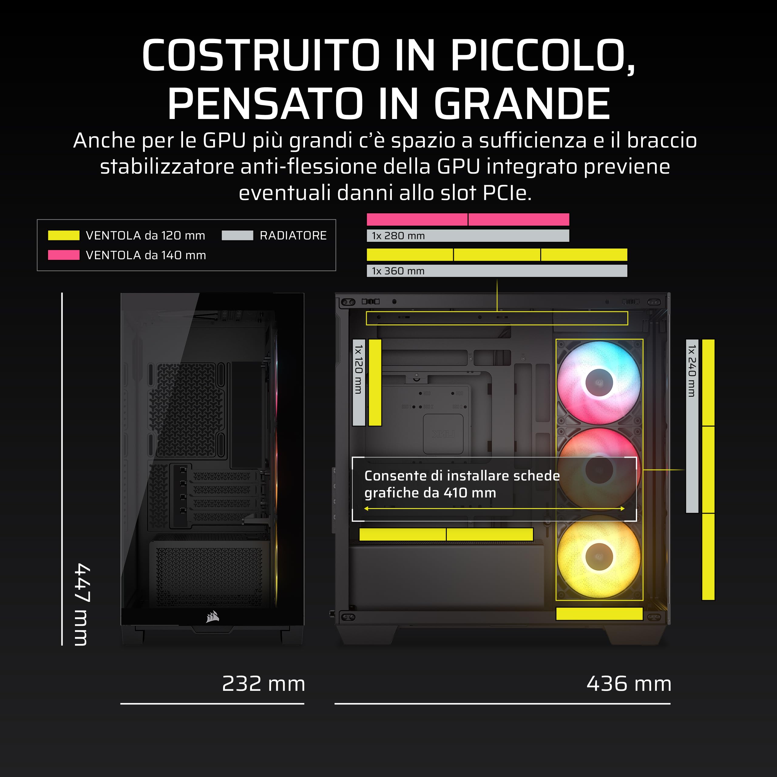 corsair-2800x-rs-argb-case-pc-micro-atx-panoramico-con-vetro-temperato-3x-rs120- image 3