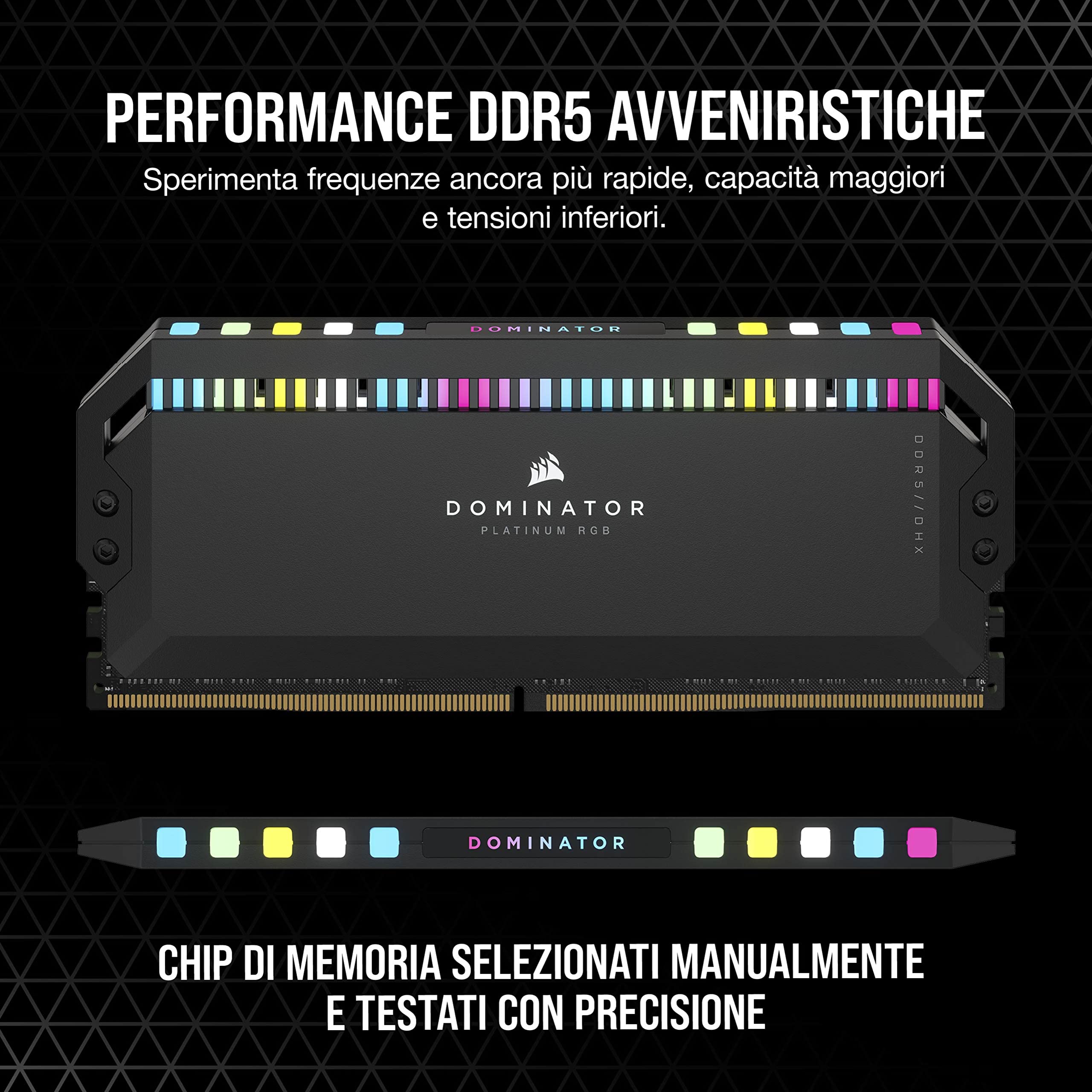 corsair-dominator-platinum-rgb-ddr5-32gb-2x16gb-5200mhz-cl40-intel-xmp-nero image 3