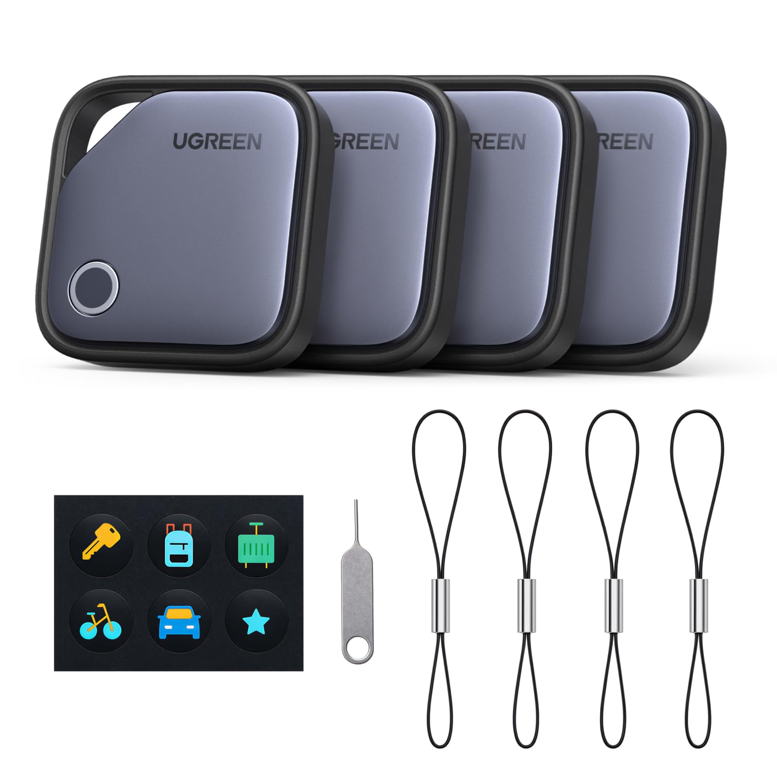 ugreen-finetrack-smart-finder-tracker-ios-find-my-confezione-da-4-pezzi image 1