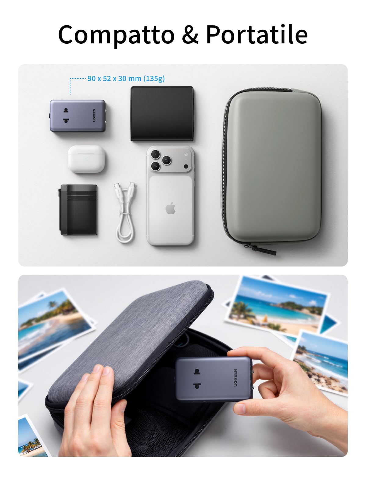 ugreen-6-in-1-adattatore-universale-da-viaggio-pd-45w-con-2-prese-ac-2-usb-c-2-u image 7