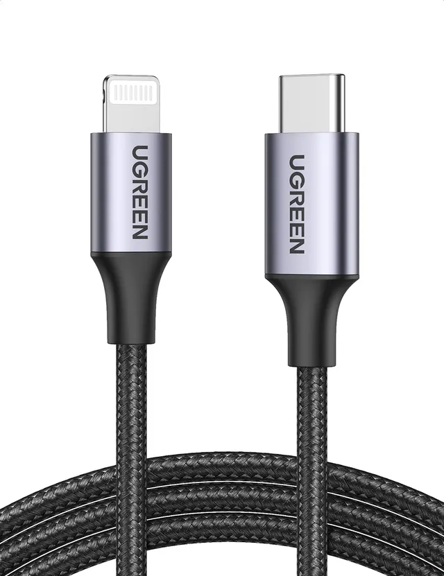 ugreen-cavo-usb-c-a-lightning-mfi-1m-nylon-ricarica-rapida-pd-18w image 1