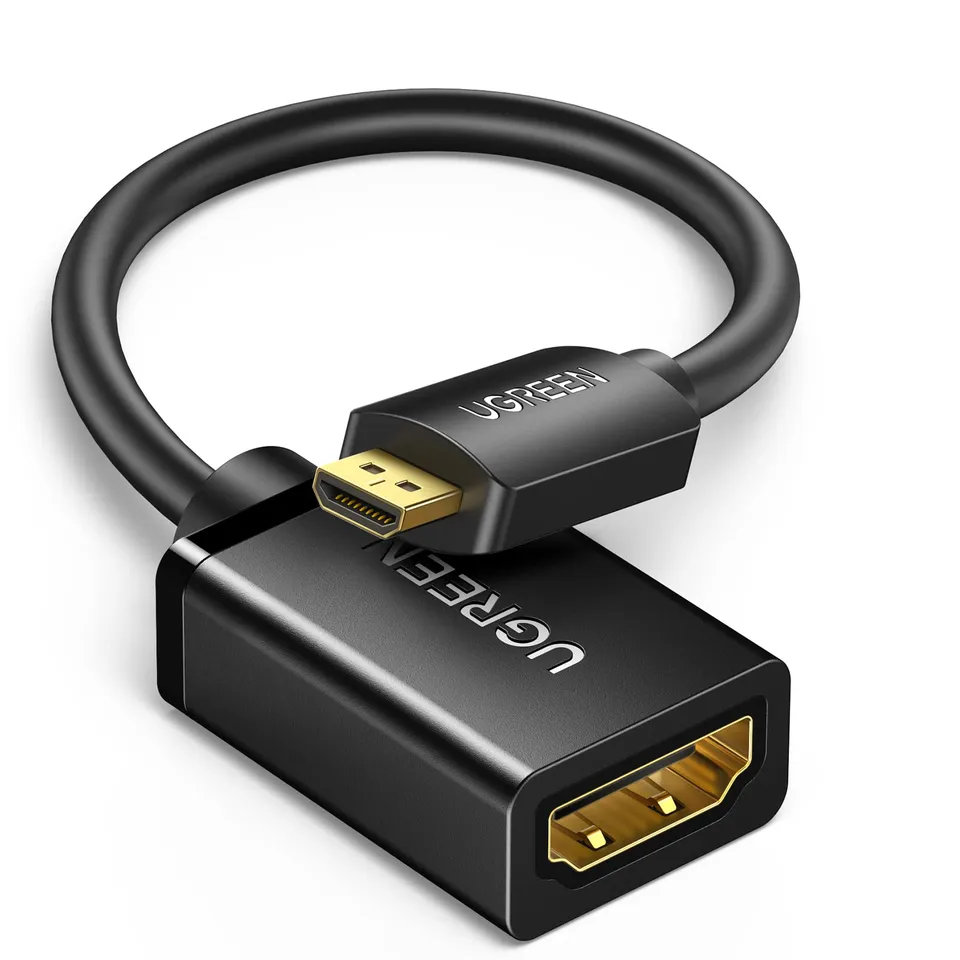 ugreen-cavo-adattatore-micro-hdmi-maschio-a-hdmi-femmina-4k-50cm image 1