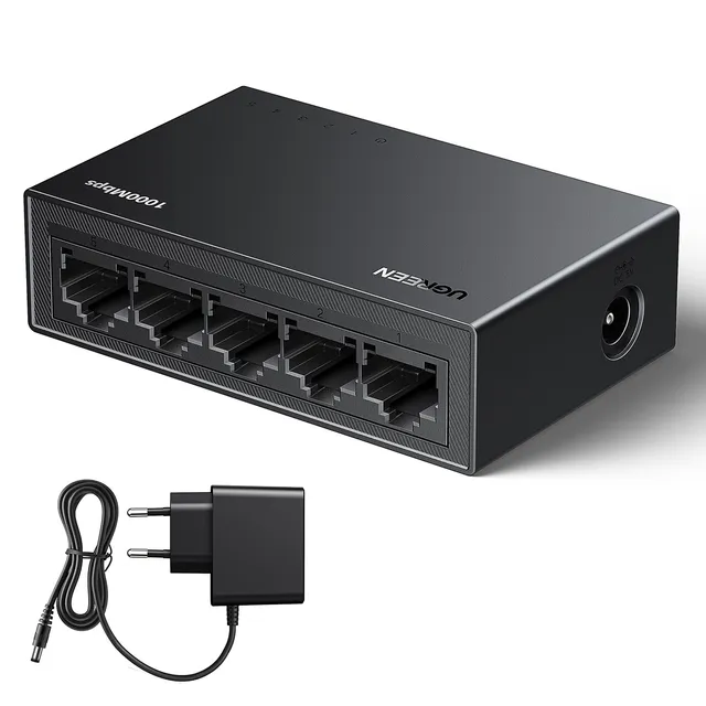 ugreen-switch-di-rete-ethernet-5-porte-gigabit-10-100-1000-mbps image 1