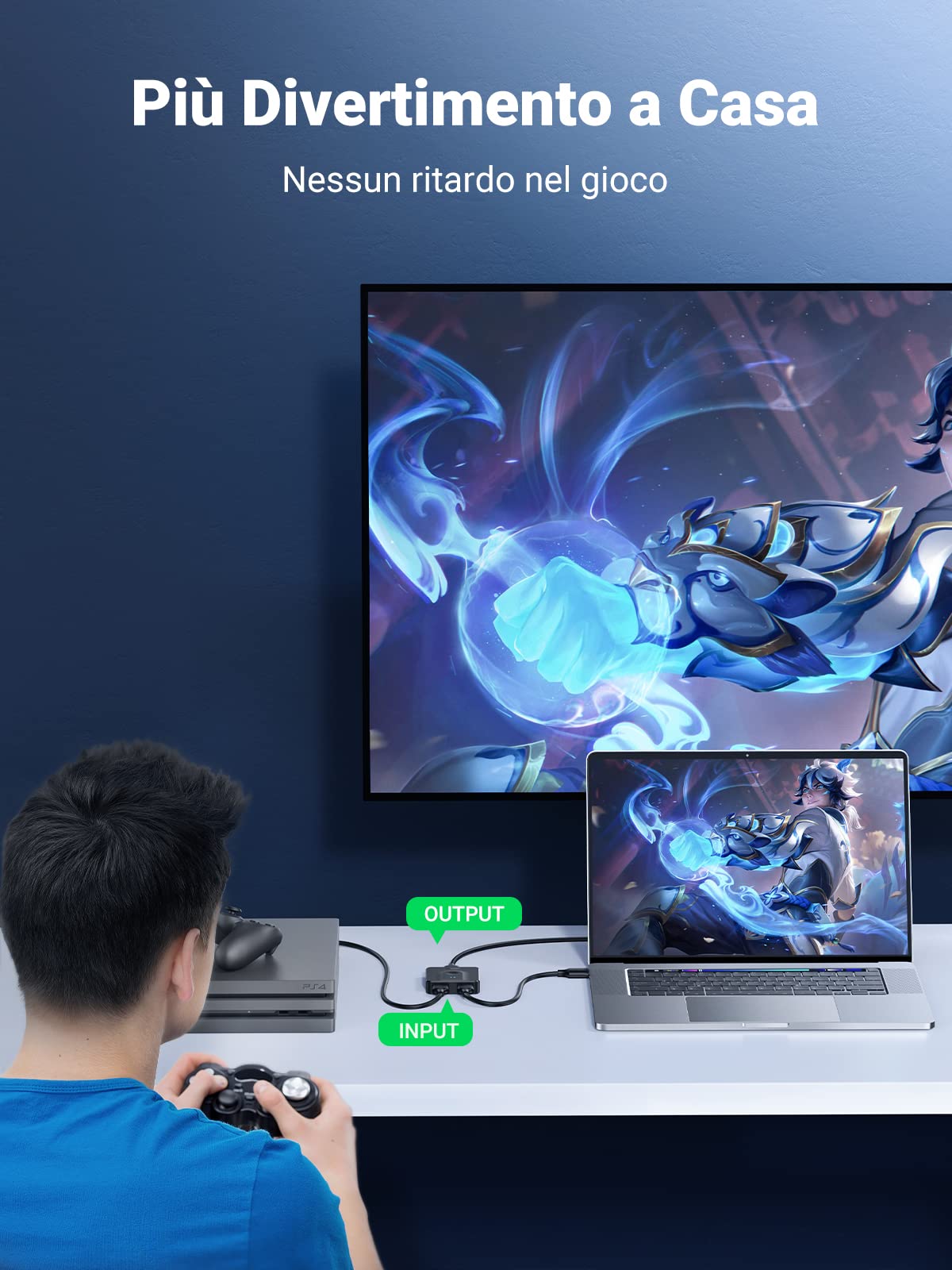ugreen-switch-hdmi-4k-60hz-bidirezionale-2-ingressi-1-uscita-splitter image 7