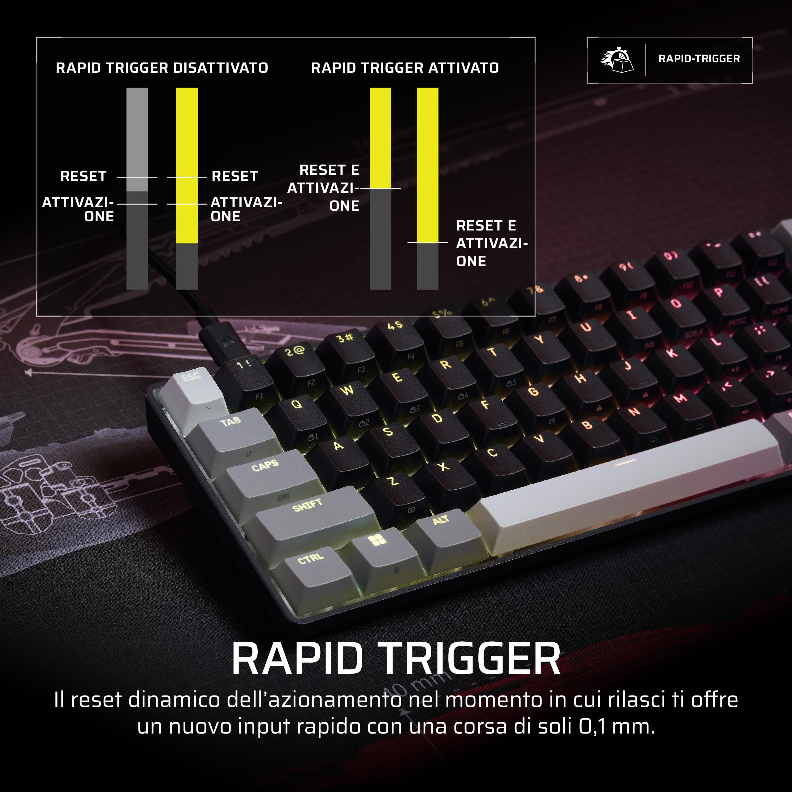 corsair-clipper-pro-mini-60-tastiera-gaming-fps-con-effetto-hall-nero-rapid-trig image 4