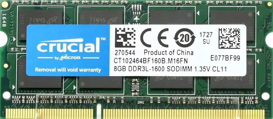 crucial-ram-ddr3l-1600-sodimm-8gb-laptop-cl11-1-35v-ct102464bf160b image 1
