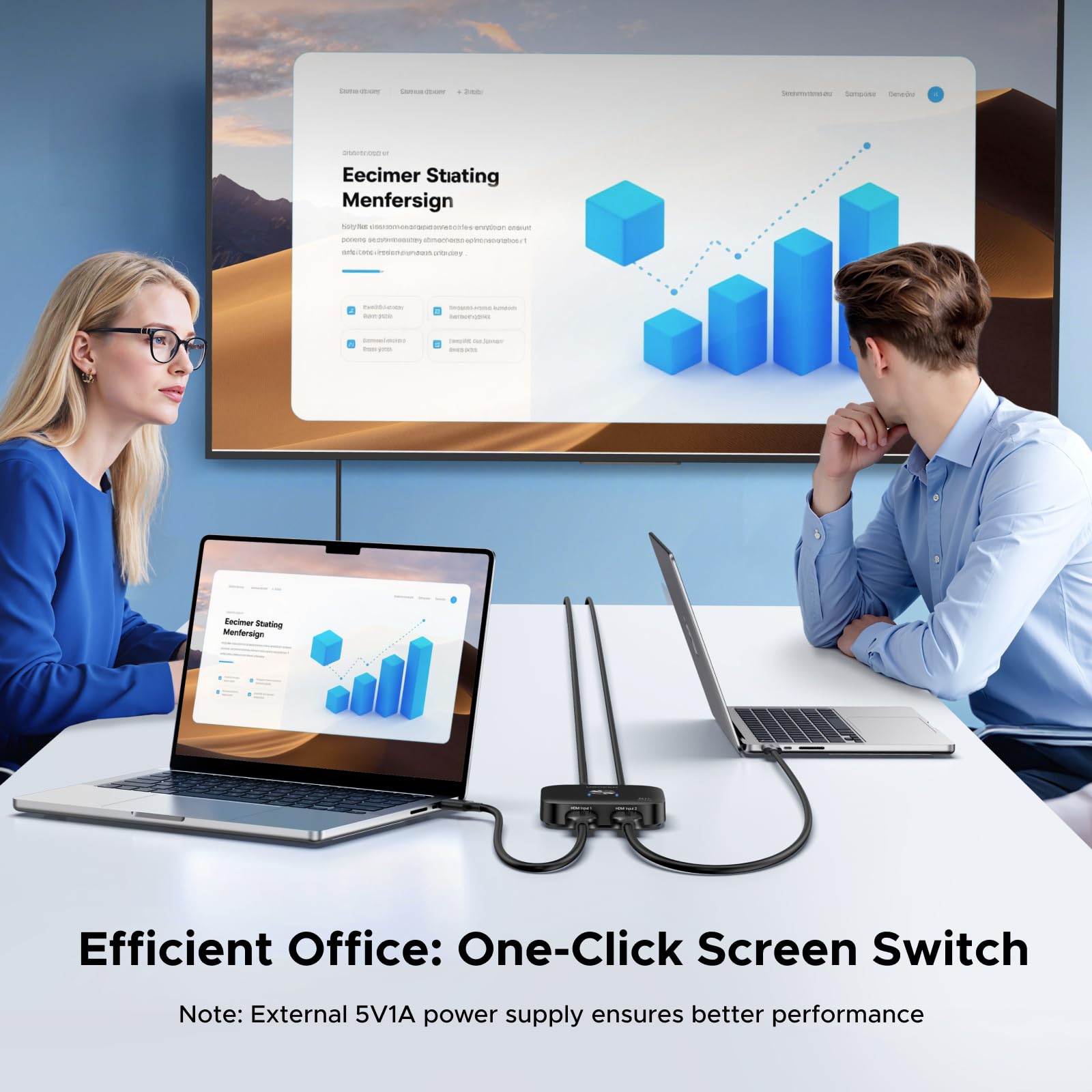 ugreen-switch-hdmi-2-1-8k-60hz-commutatore-2-ingressi-1-uscita image 2