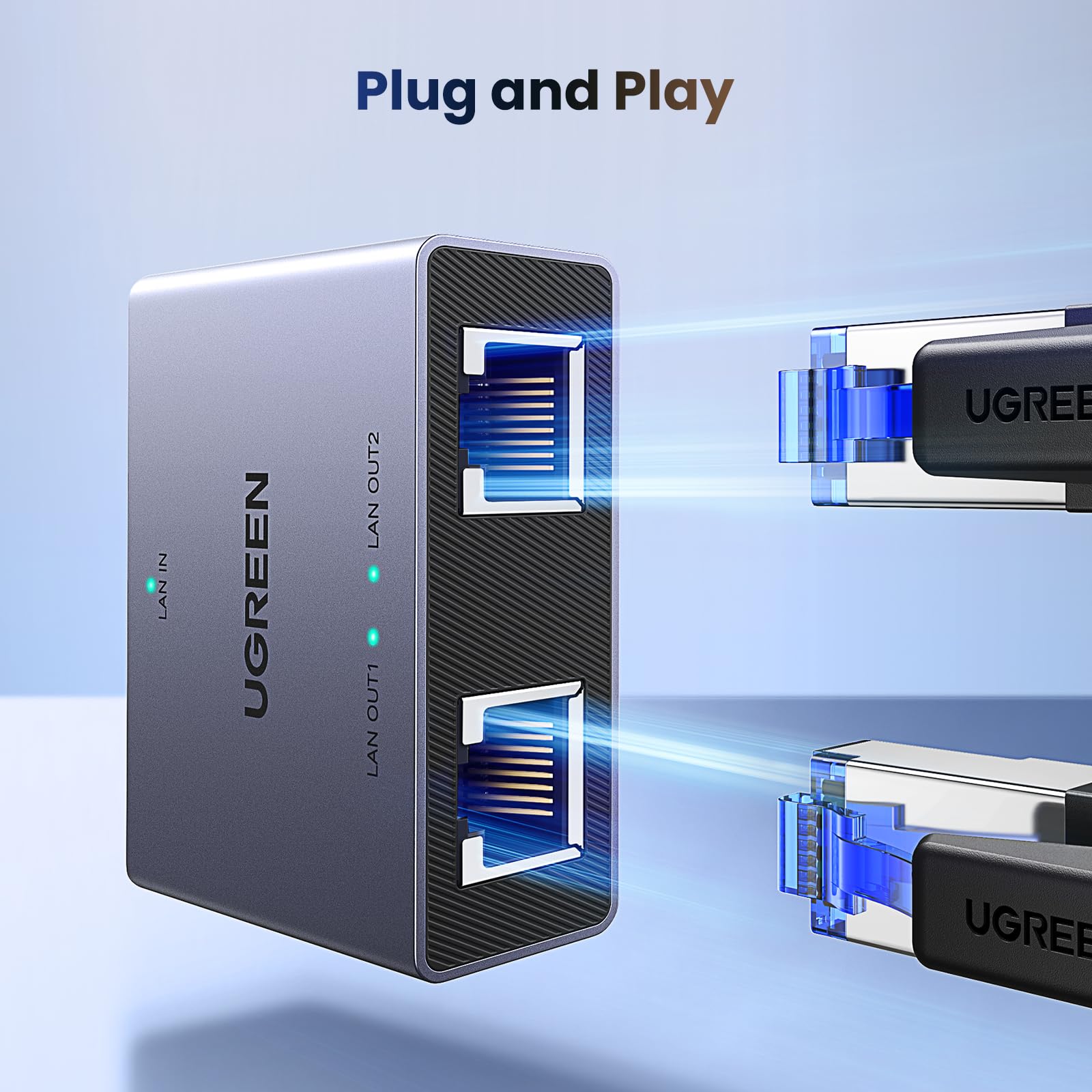 ugreen-splitter-ethernet-gigabit-1-a-2-1000mbps-rj45-con-cavo-usb-c image 3