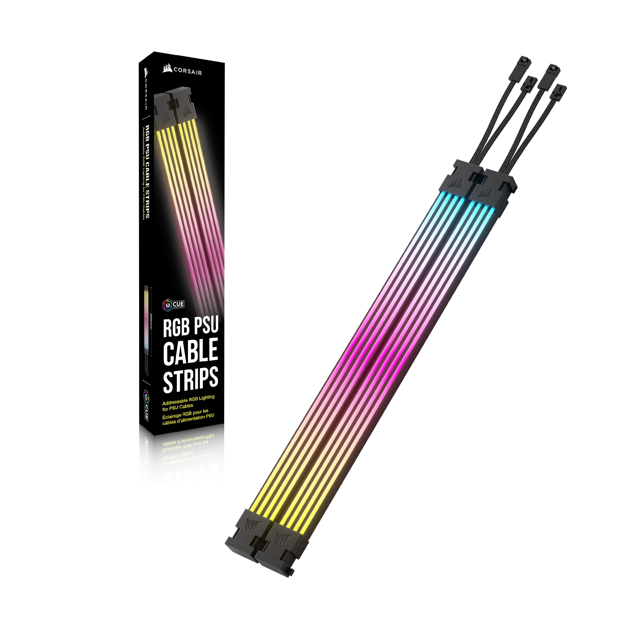 corsair-icue-argb-strisce-cavo-psu-2x-200mm-100-led-rgb-nero image 6