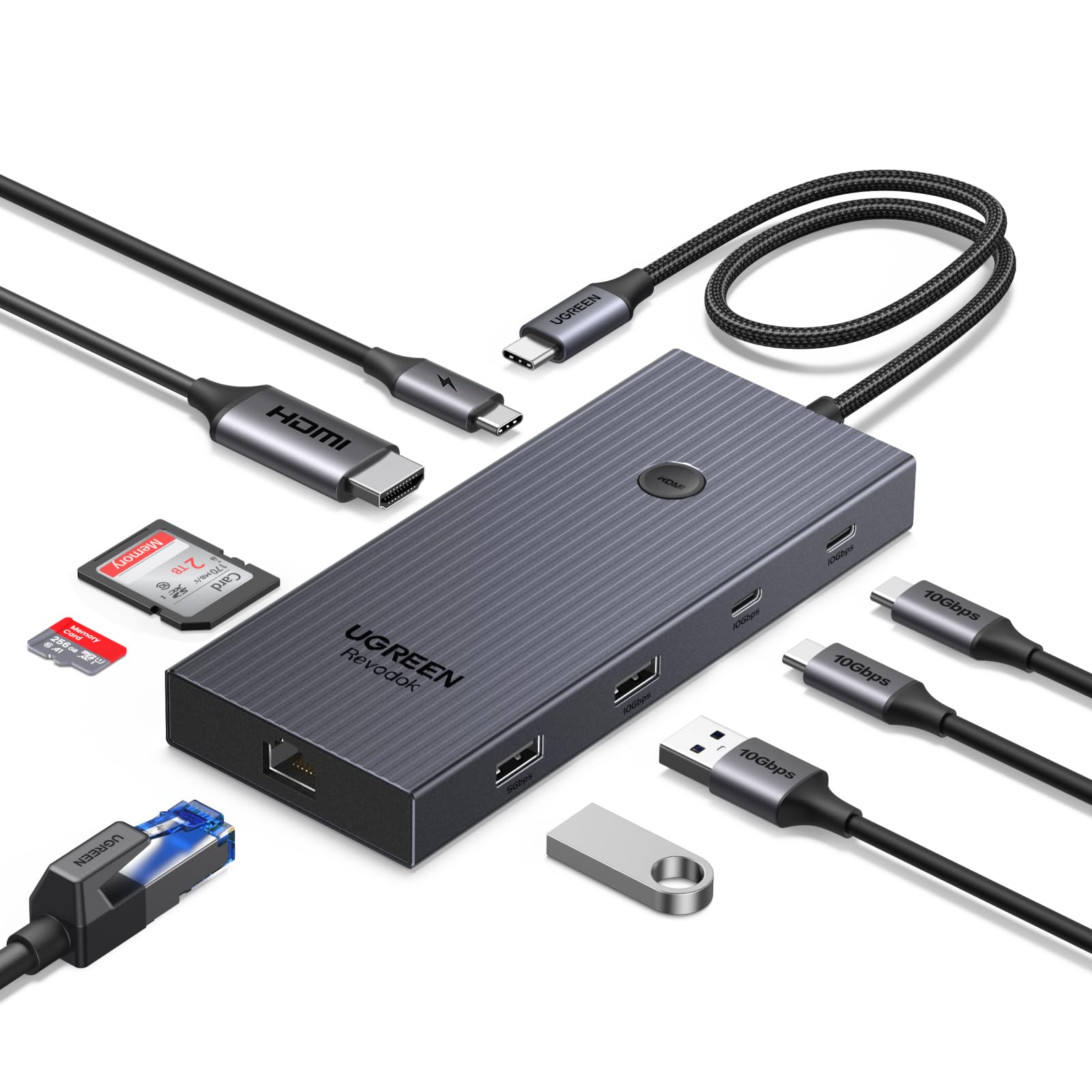 ugreen-revodok-pro-1091-hub-usb-c-9-in-1-docking-station-hdmi-4k-60hz-ethernet-g image 1