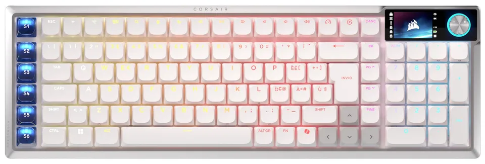 corsair-vanguard-air-99-wireless-tastiera-da-gioco-a-basso-profilo-bianco-ottico image 1