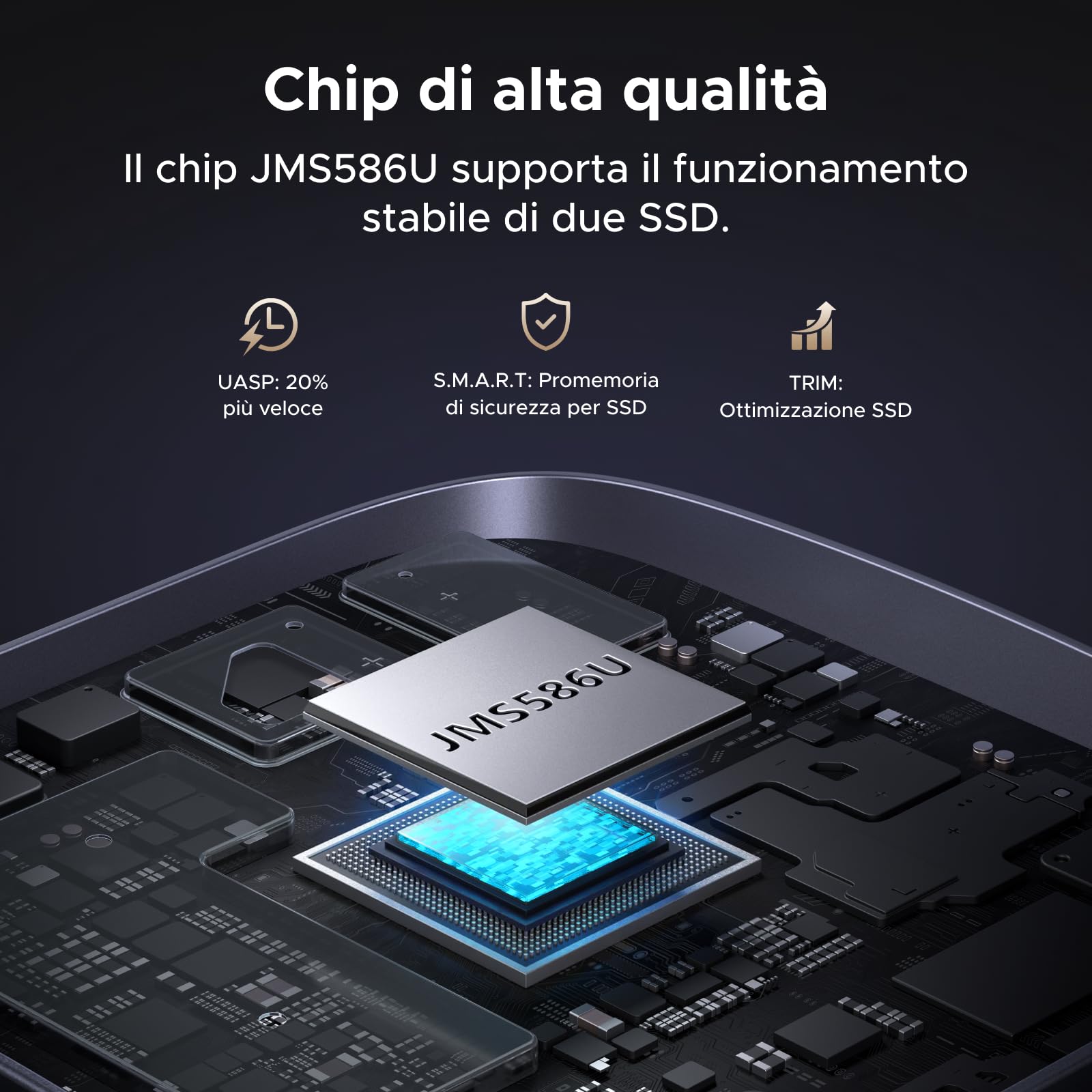ugreen-stazione-docking-m-2-nvme-dual-bay-20gbps-usb-3-2-gen-2x2-con-clonazione- image 4