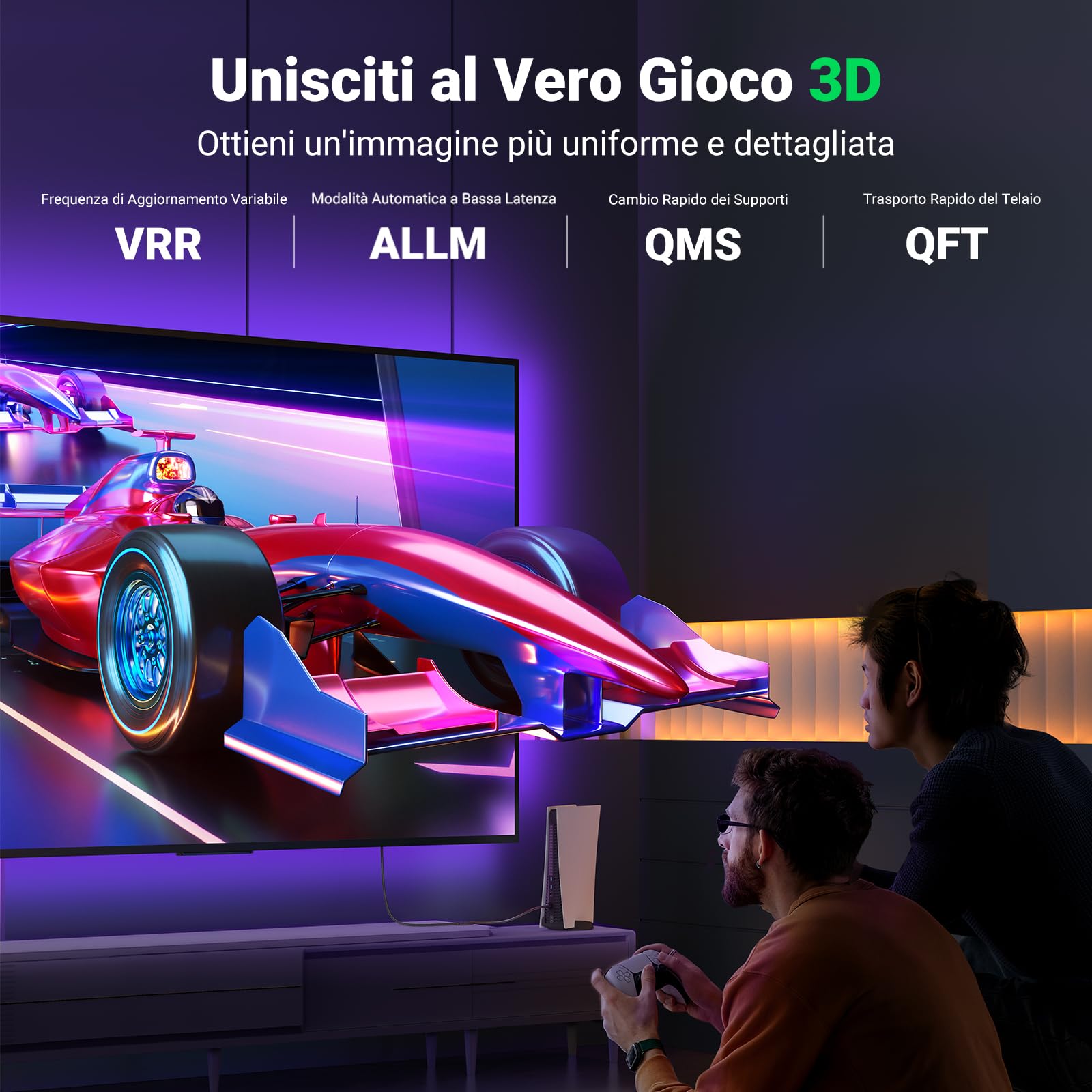 ugreen-cavo-prolunga-hdmi-2-1-8k-60hz-maschio-femmina-0-5-m image 2