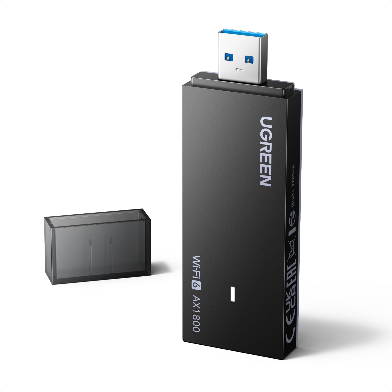 ugreen-chiavetta-usb-wifi-6-ax1800-dual-band-2-4-5ghz-wpa3 image 1