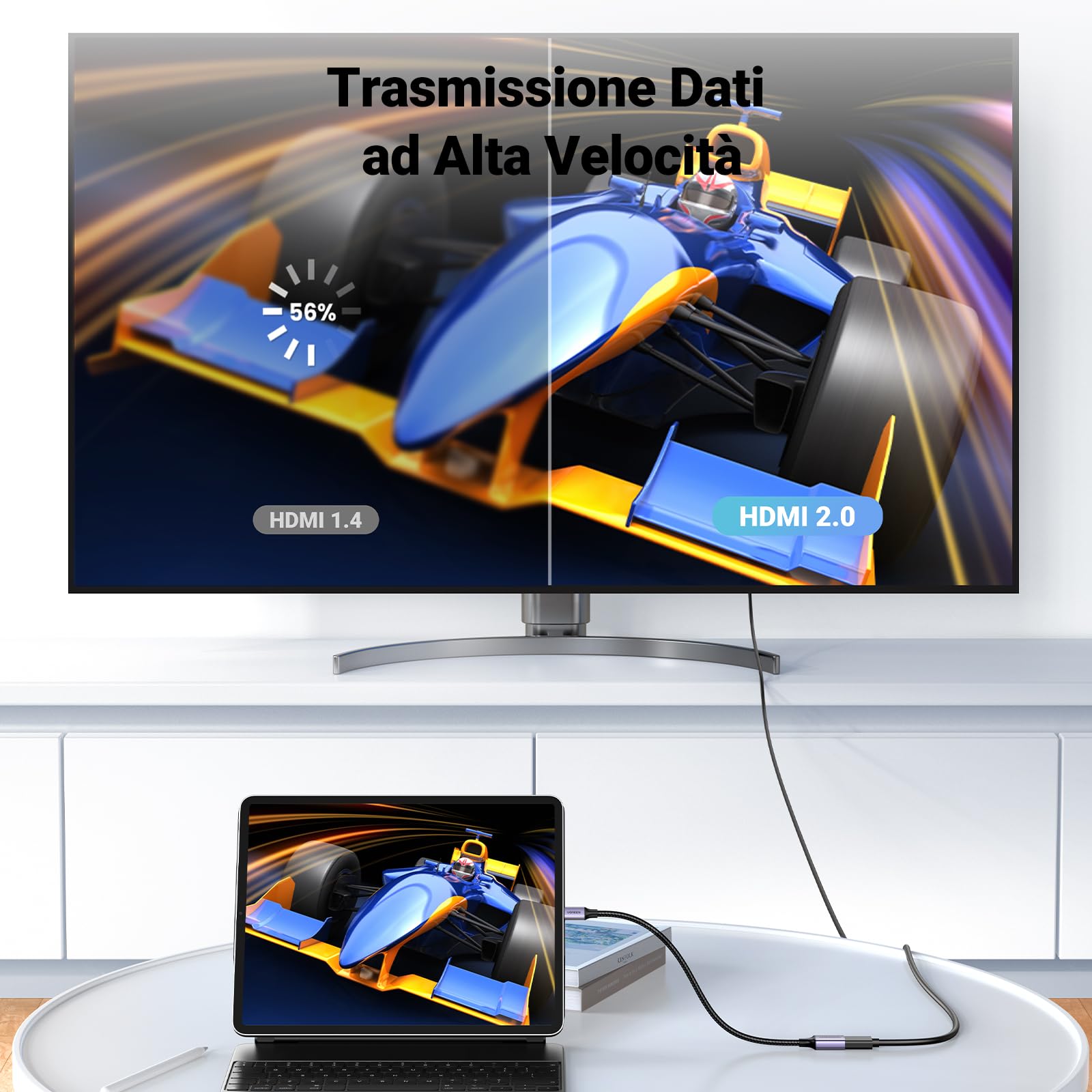 ugreen-cavo-micro-hdmi-a-hdmi-4k-60hz-25-cm-adattatore-maschio-a-femmina image 2