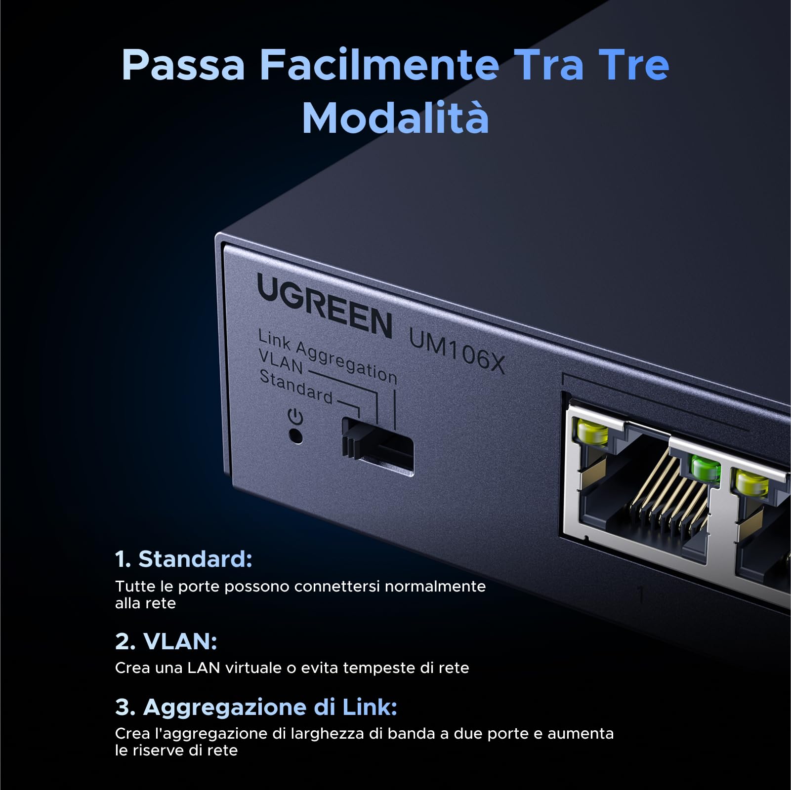 ugreen-switch-ethernet-6-porte-5x-2-5g-1x-10g-sfp-metallo image 4