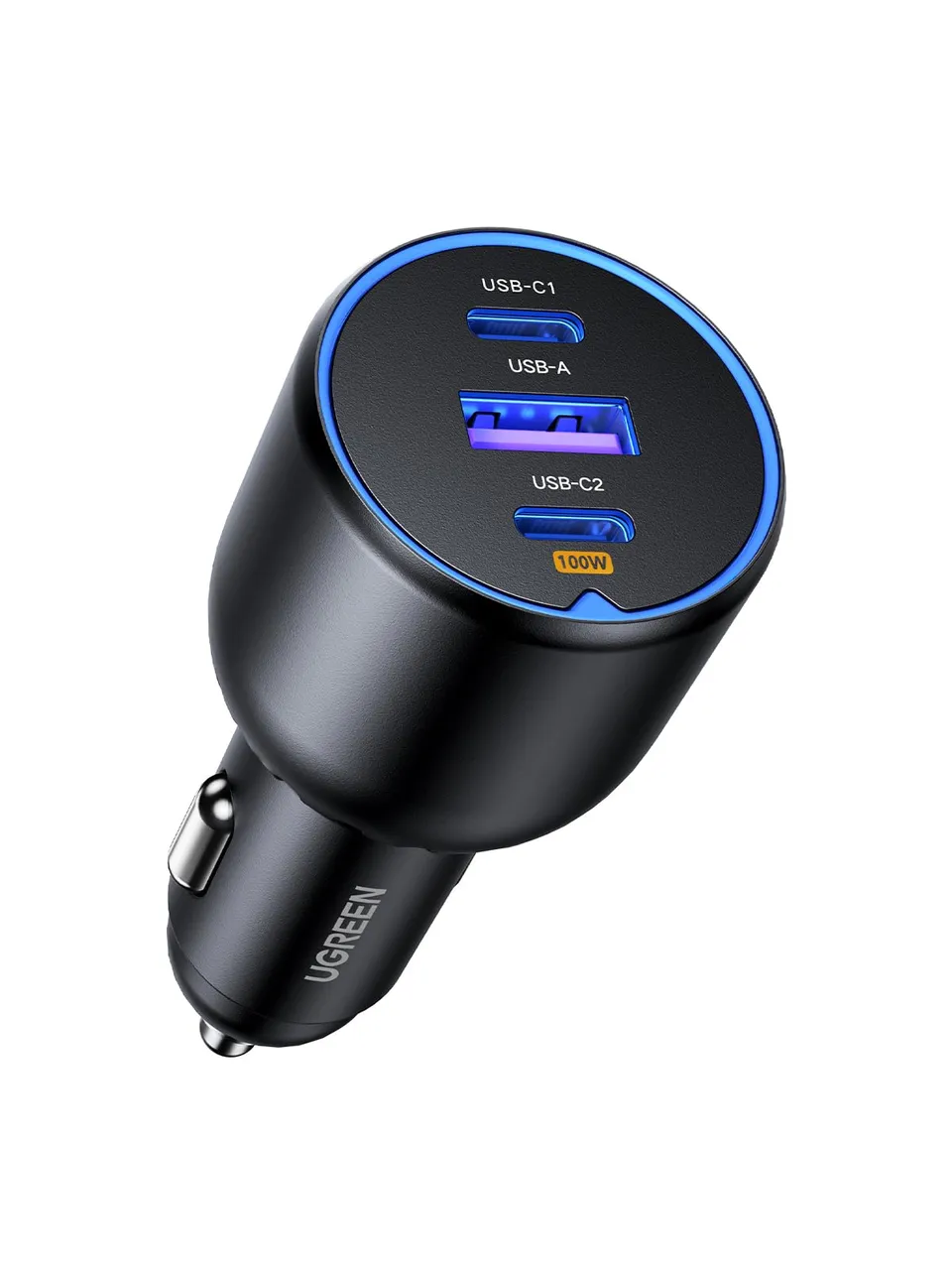 ugreen-caricatore-auto-usb-c-130w-3-porte-pd-qc image 1