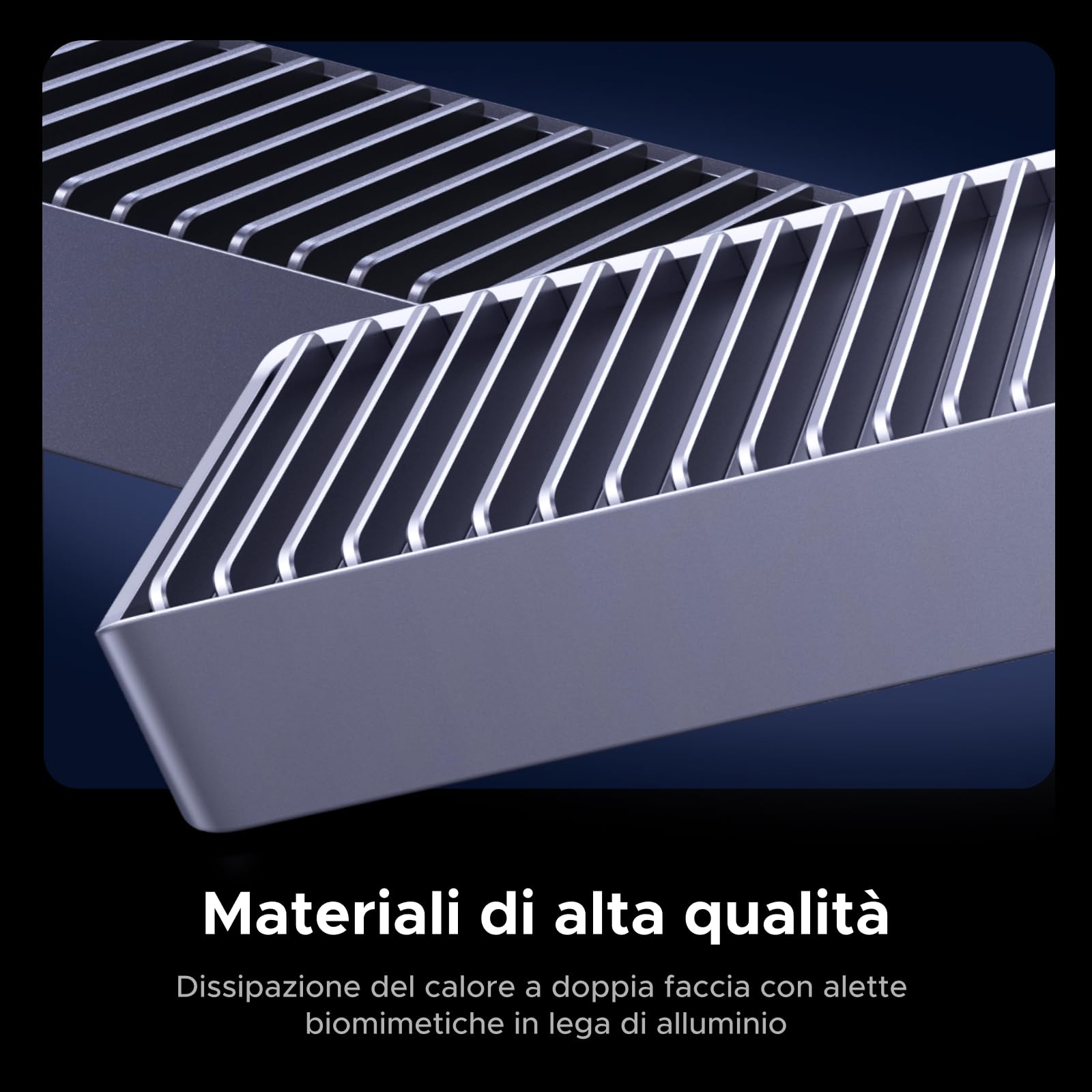 ugreen-case-per-ssd-m-2-nvme-80-gbps-thunderbolt-5-4-con-dissipatore-in-allumini image 6