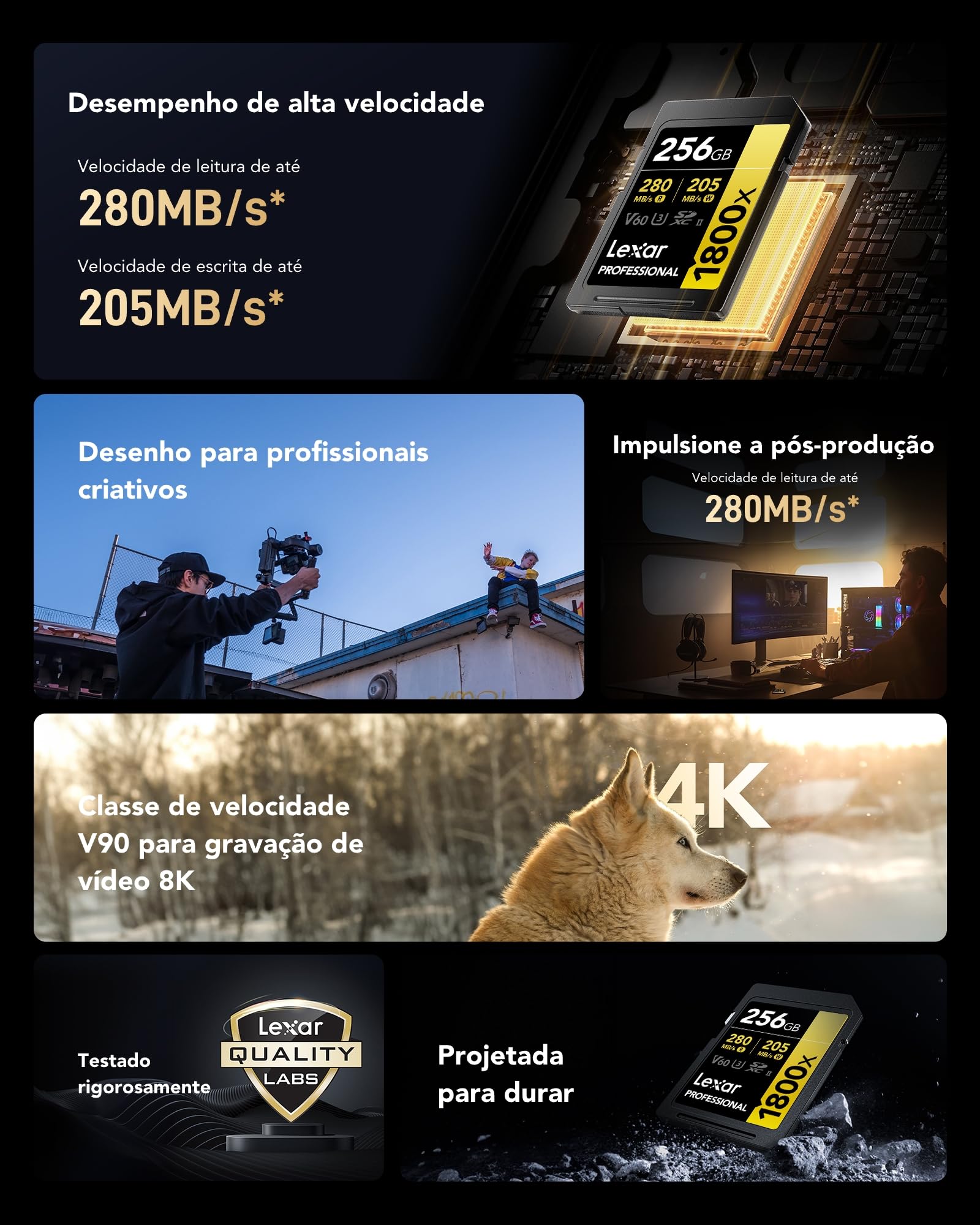 lexar-professional-gold-sdxc-256gb-1800x-uhs-ii-v60-nero image 7