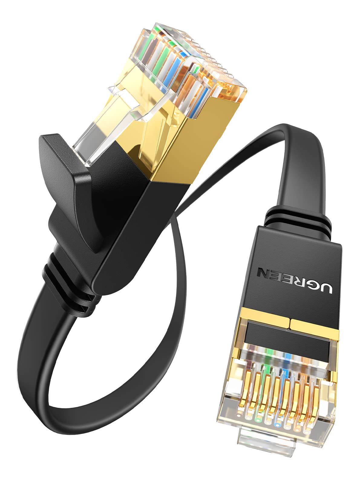ugreen-cavo-ethernet-cat-7-piatto-rj45-10gbps-600mhz-1m image 1
