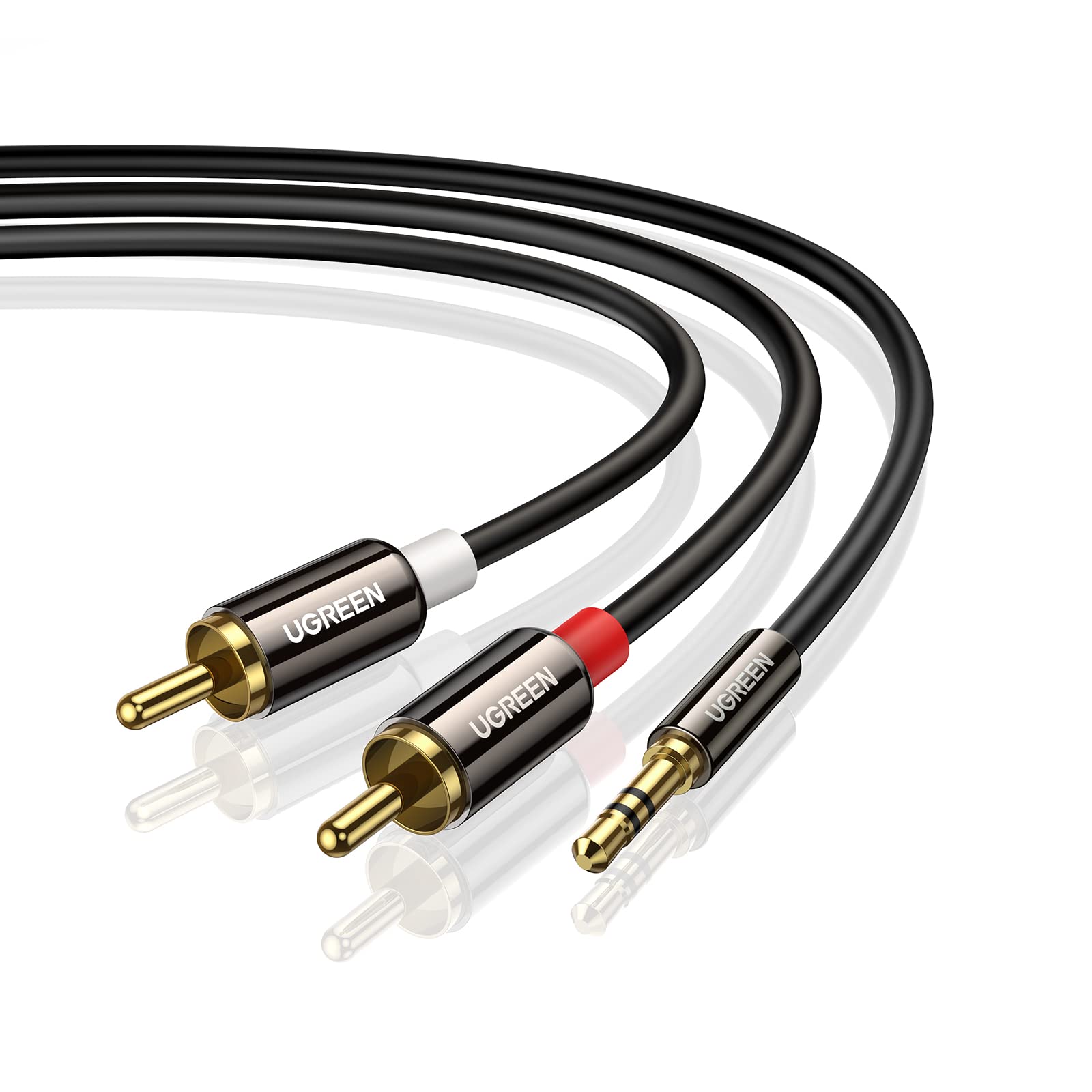 ugreen-cavo-audio-aux-jack-3-5mm-a-2rca-maschio-2m image 1