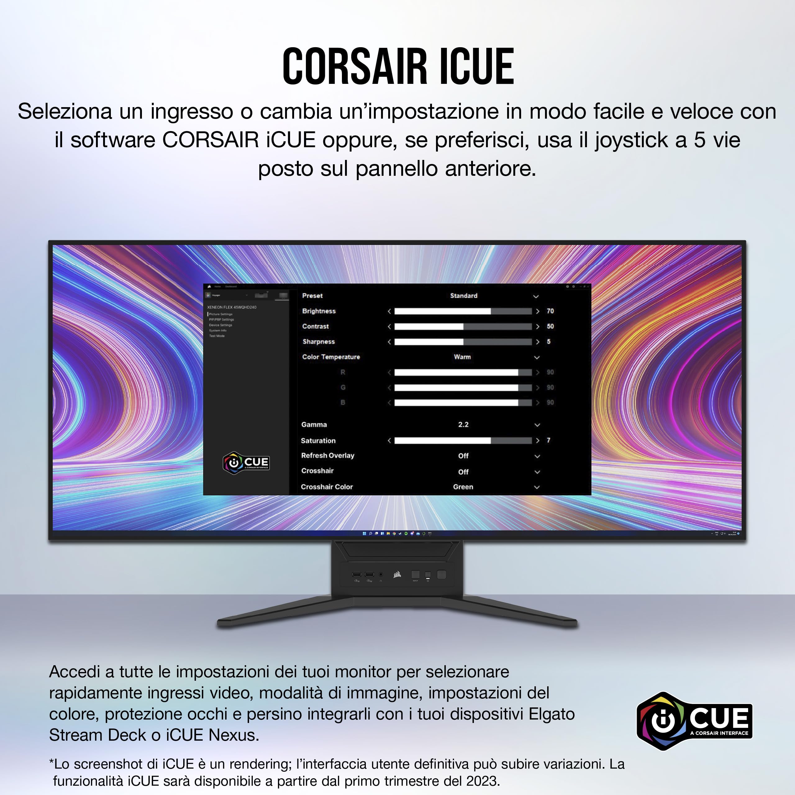 corsair-xeneon-flex-45wqhd240-monitor-gaming-oled-45-240hz-nero image 7