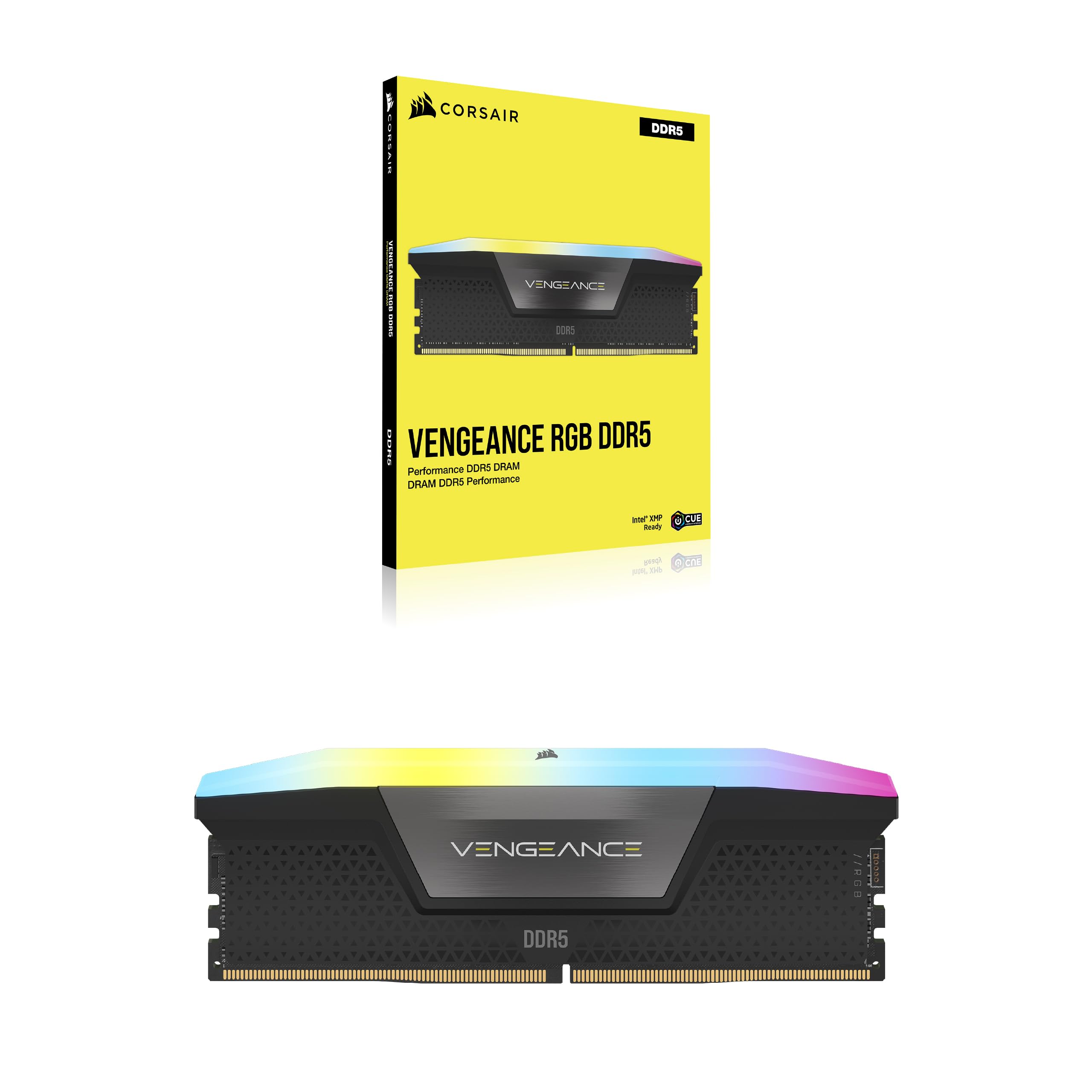 corsair-vengeance-rgb-ddr5-16gb-1-x-16gb-5600mhz-cl40-ram-desktop-nero-intel-xmp image 6
