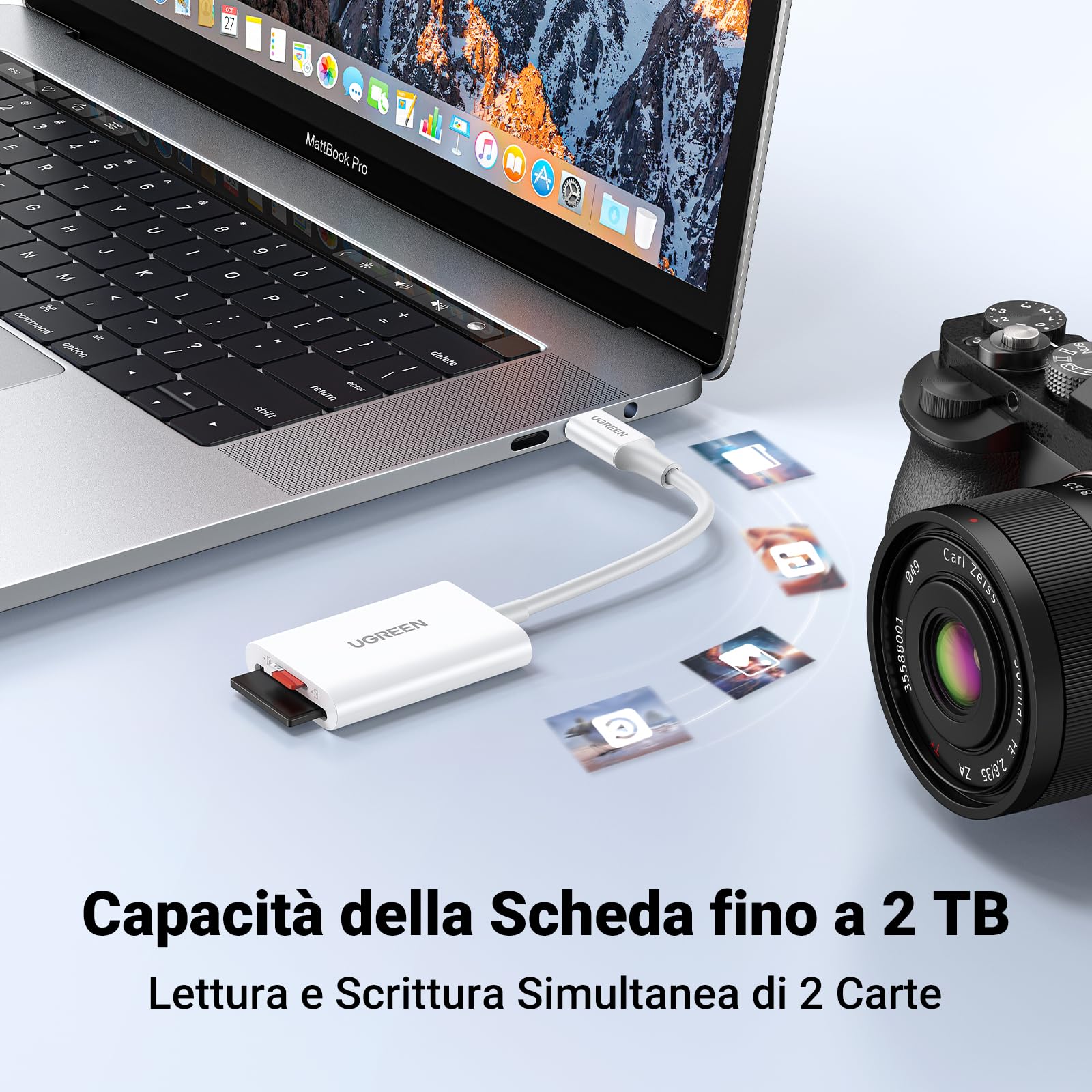 ugreen-lettore-schede-usb-c-sd-tf-170mb-s-doppio-slot-bianco image 5