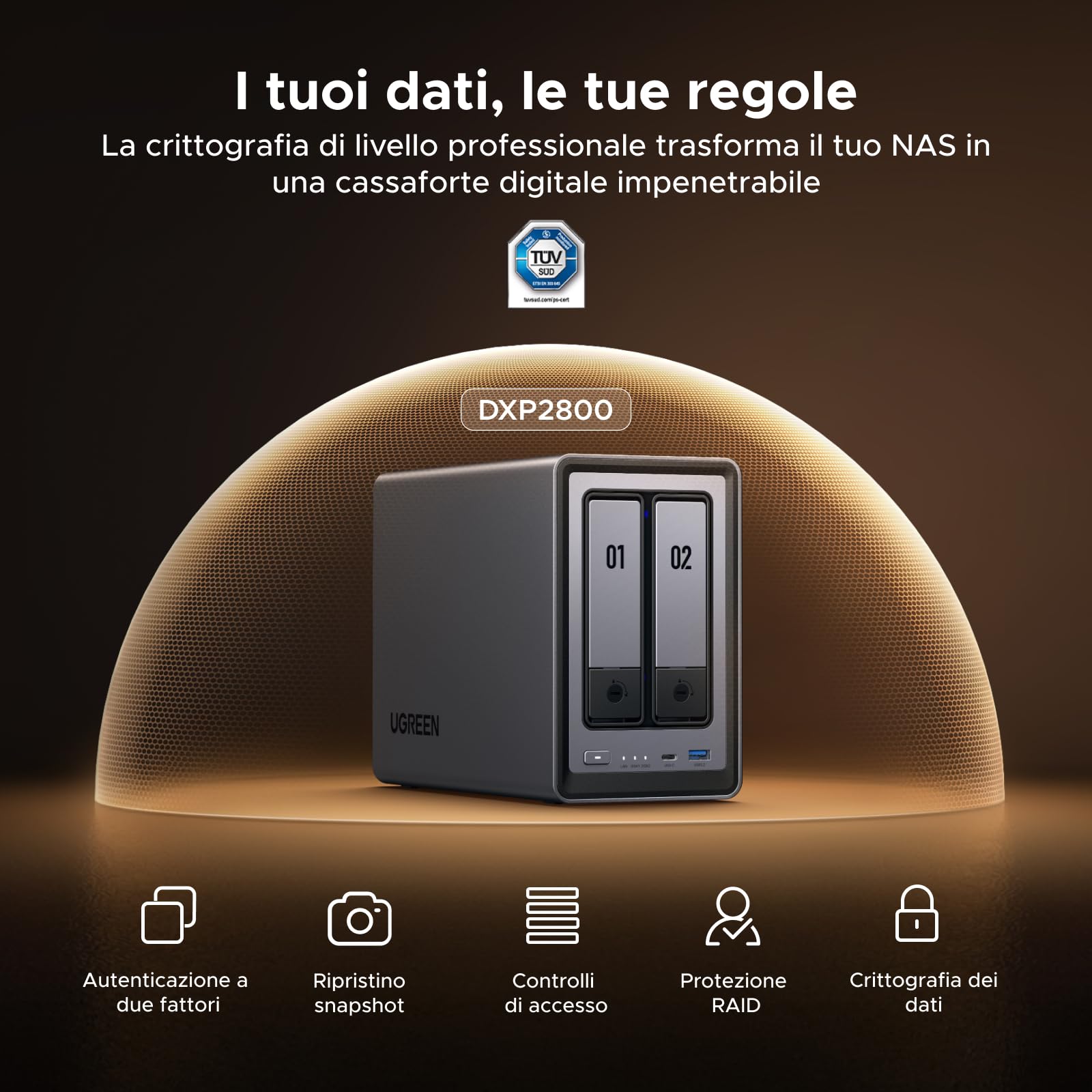 ugreen-nasync-dxp2800-nas-2-vani-intel-n100-2-5gbe-senza-dischi image 6