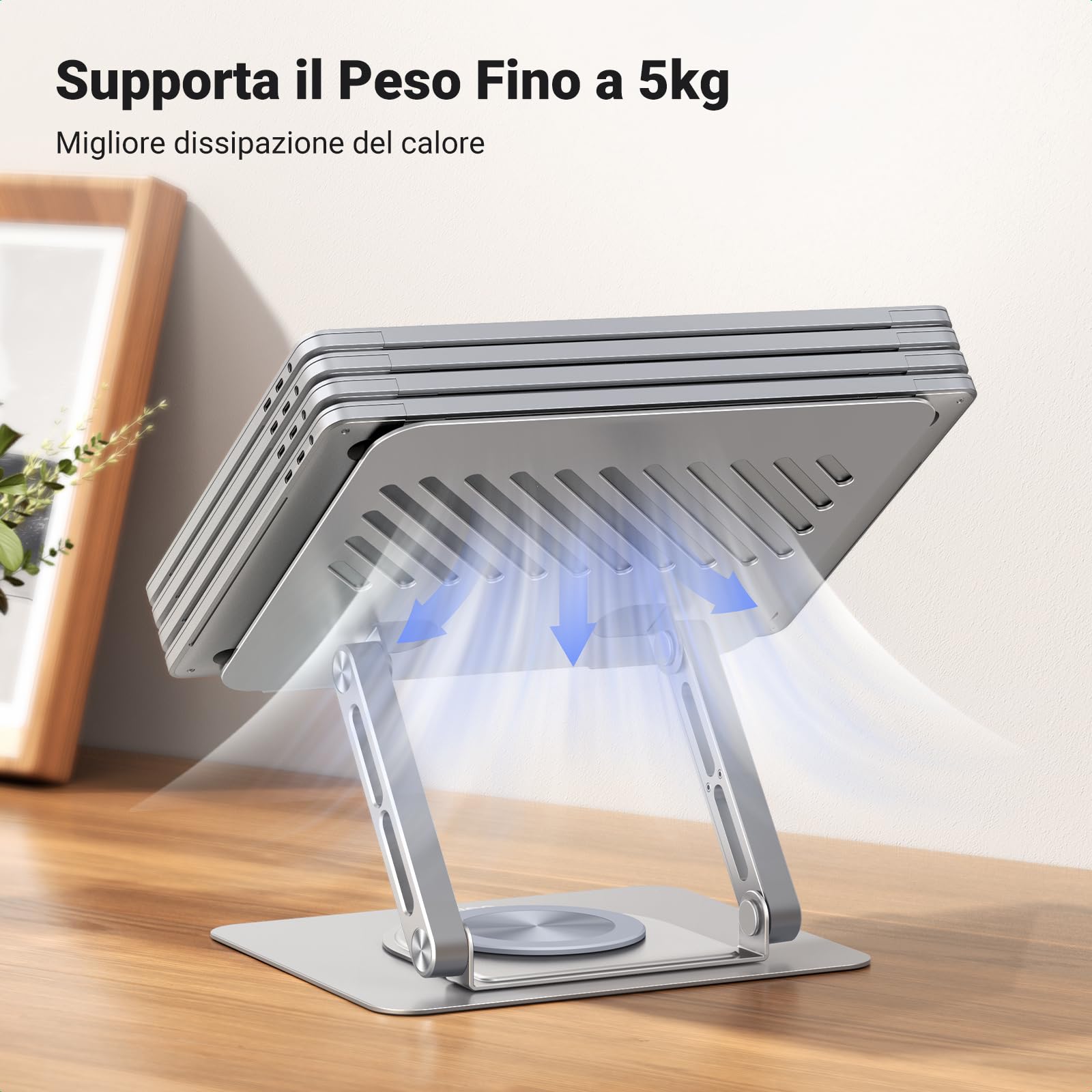 ugreen-supporto-laptop-pieghevole-regolabile-10-17-alluminio-360 image 7