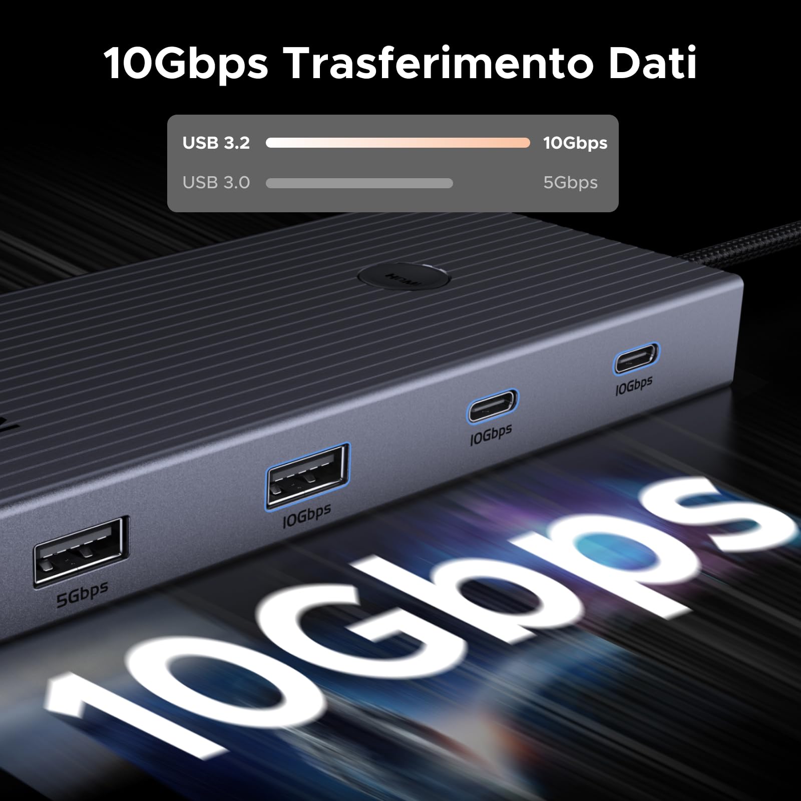 ugreen-revodok-pro-1091-hub-usb-c-9-in-1-docking-station-hdmi-4k-60hz-ethernet-g image 3