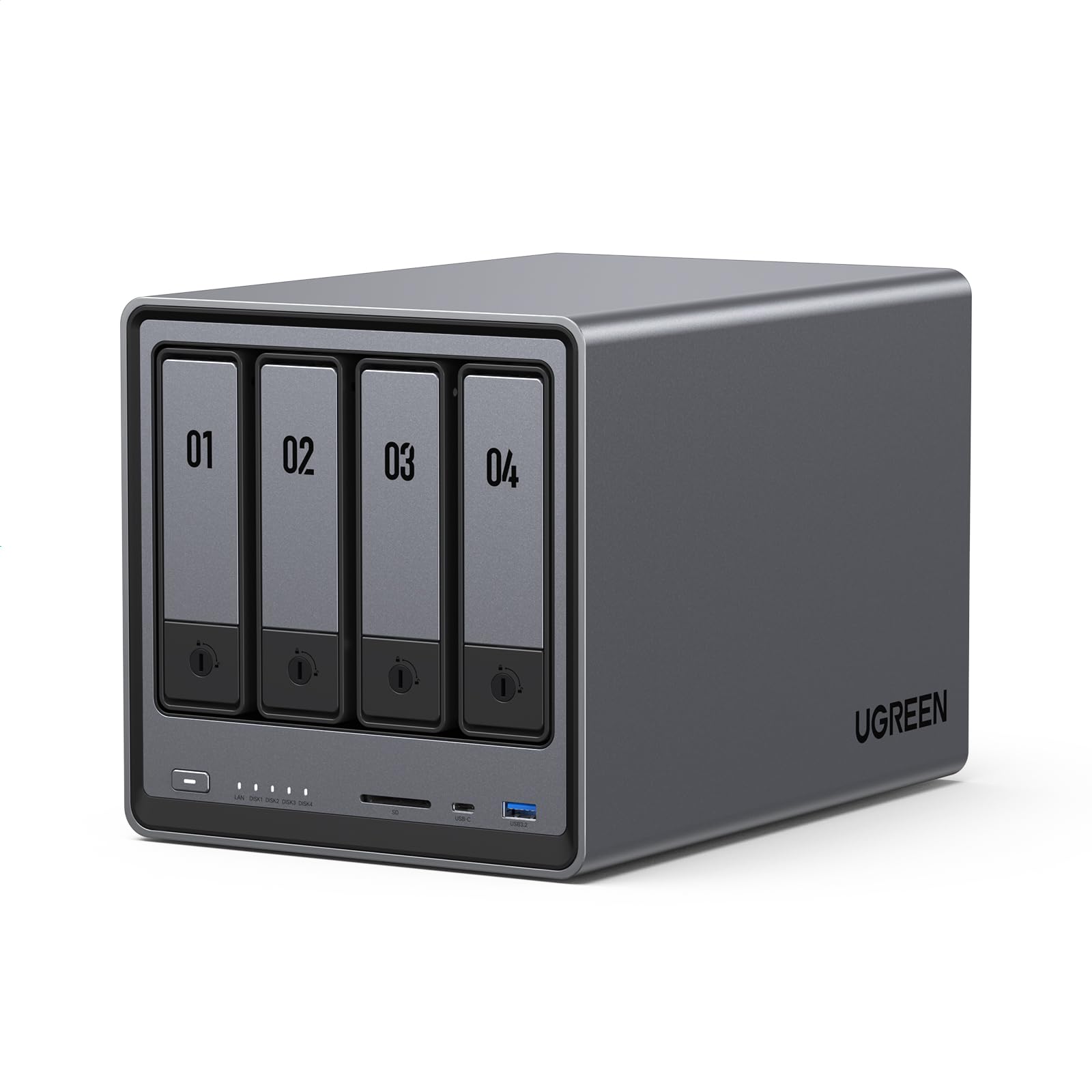 ugreen-nasync-dxp4800-nas-desktop-4-bay-intel-n100-8gb-ddr5-senza-disco image 1