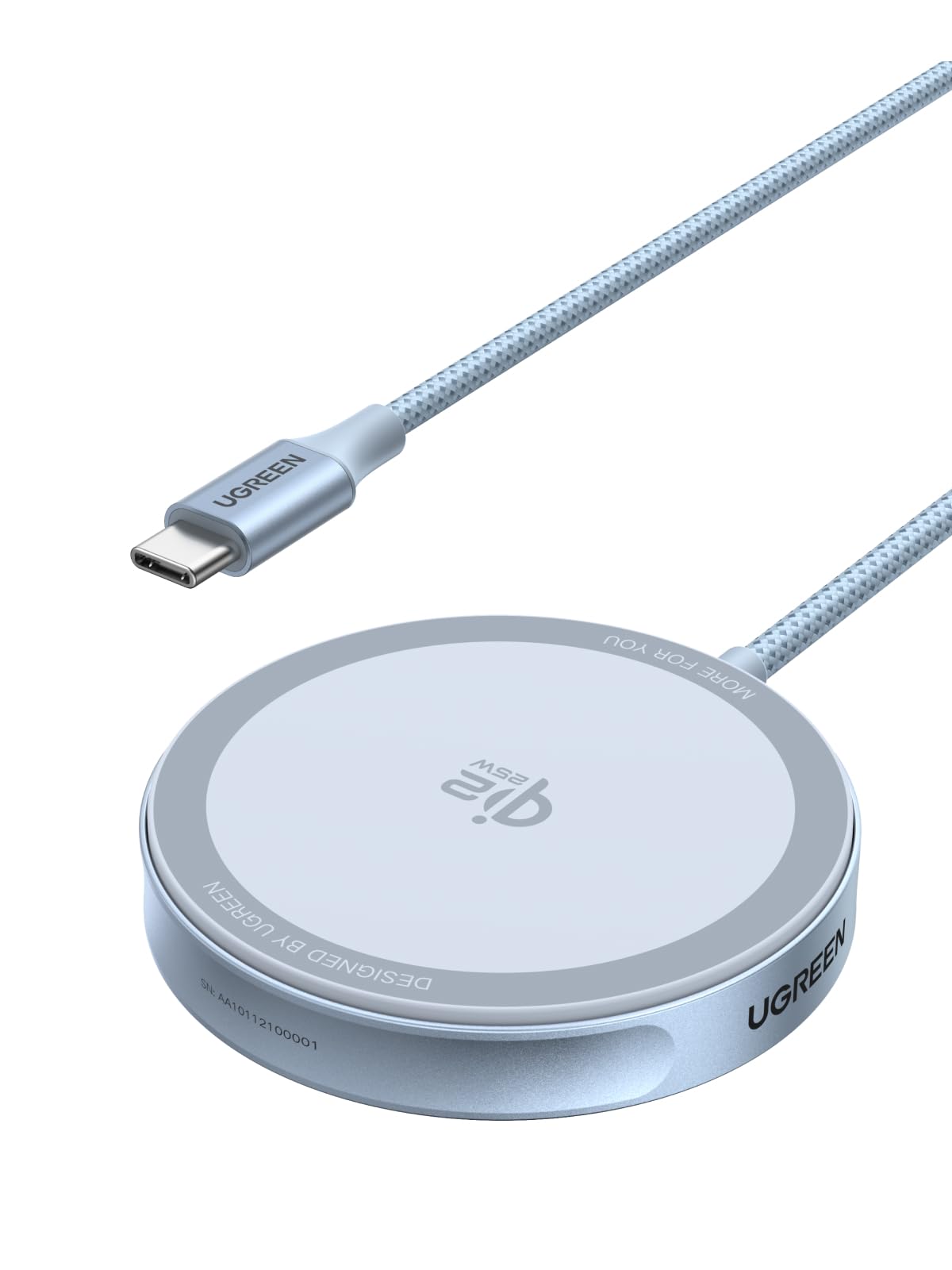 ugreen-magflow-qi2-25w-caricatore-wireless-magnetico-magsafe-1-5m image 1