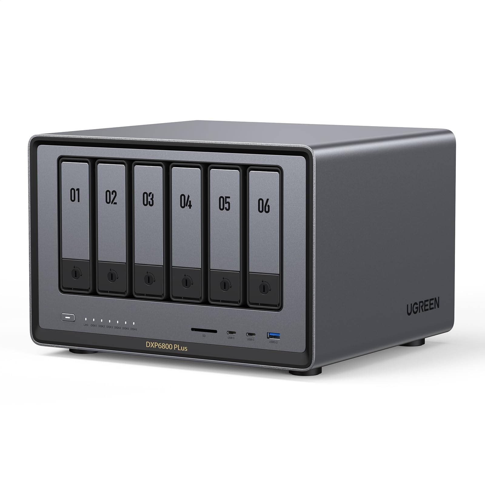 ugreen-nasync-dxp6800-plus-nas-6-bay-intel-i3-1215u-10gbe-8gb-ddr5-128gb-ssd image 1