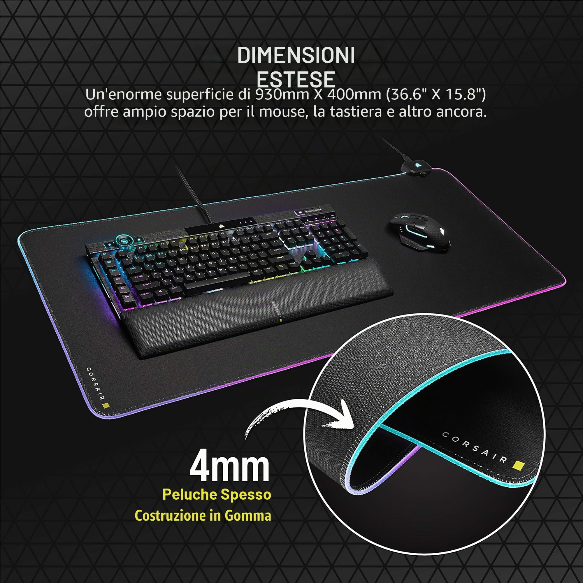 corsair-mm700-rgb-extended-tappetino-mouse-930x400mm-con-hub-usb-nero image 5