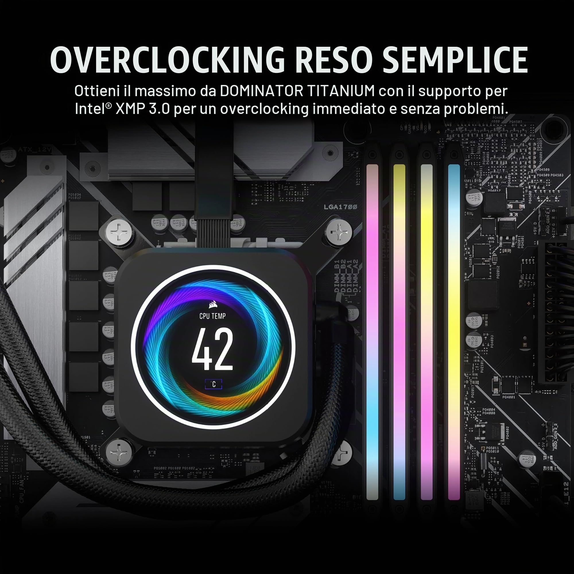 corsair-dominator-titanium-rgb-ddr5-96gb-2x48gb-7000mhz-cl40-intel-xmp-nero image 5