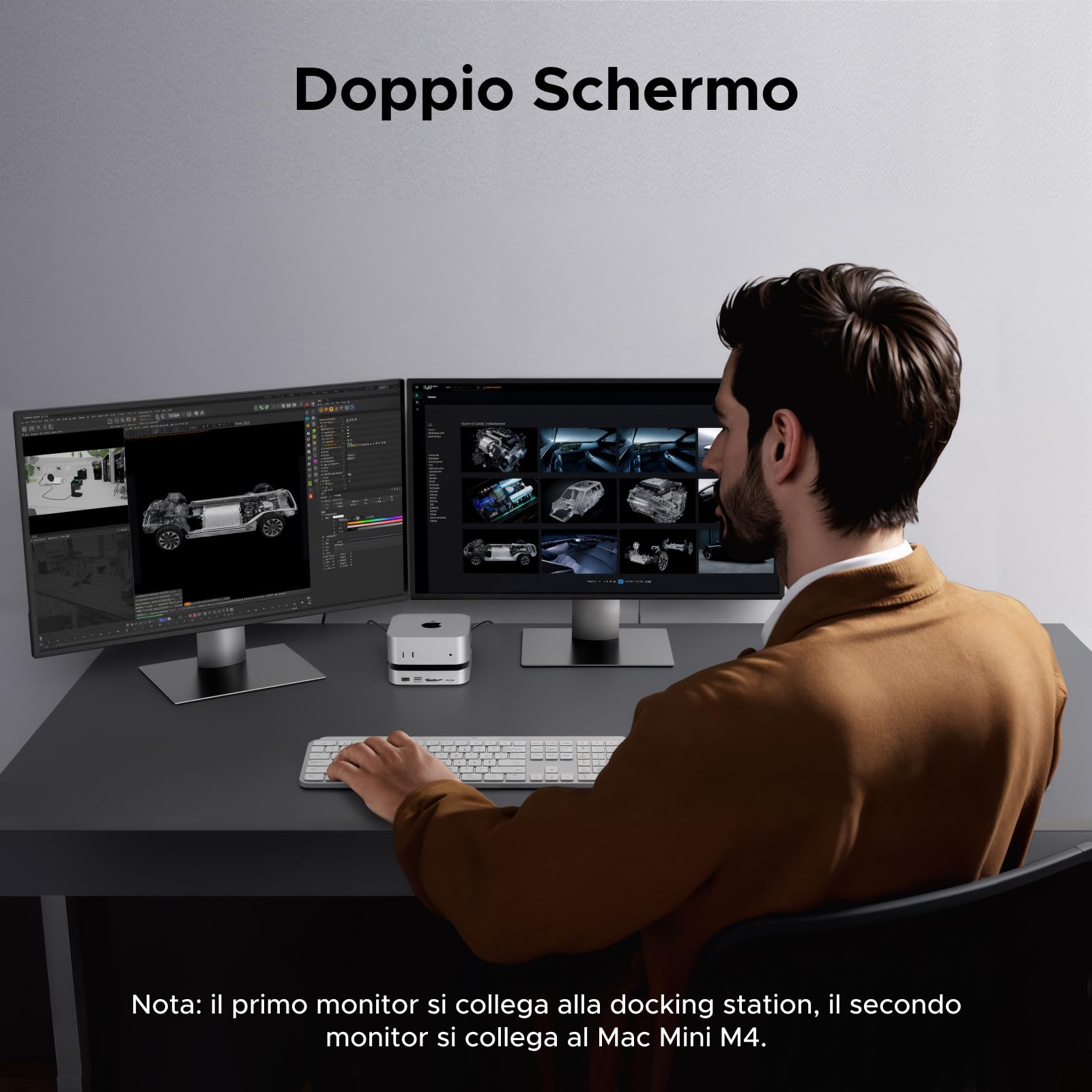 ugreen-docking-station-10-in-2-usb-c-con-supporto-mac-mini-m4-m4-pro-alloggio-ss image 8