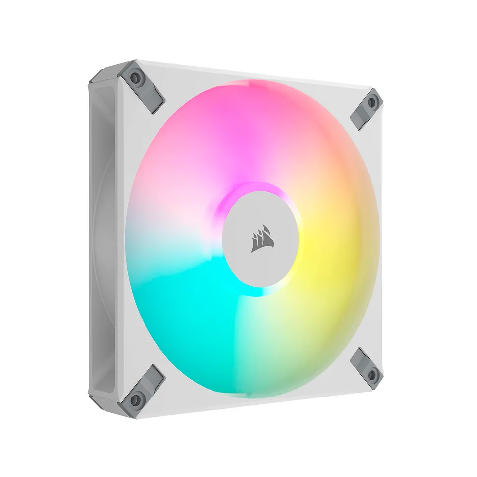 corsair-icue-af140-rgb-elite-ventola-pwm-140-mm-bianco image 1