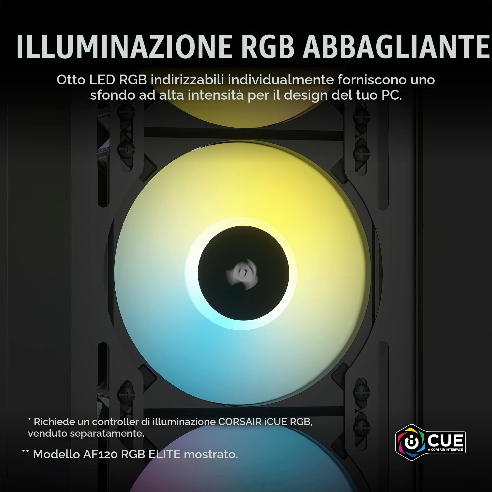 corsair-af120-rgb-slim-ventola-pwm-120mm-sottile-nero image 5