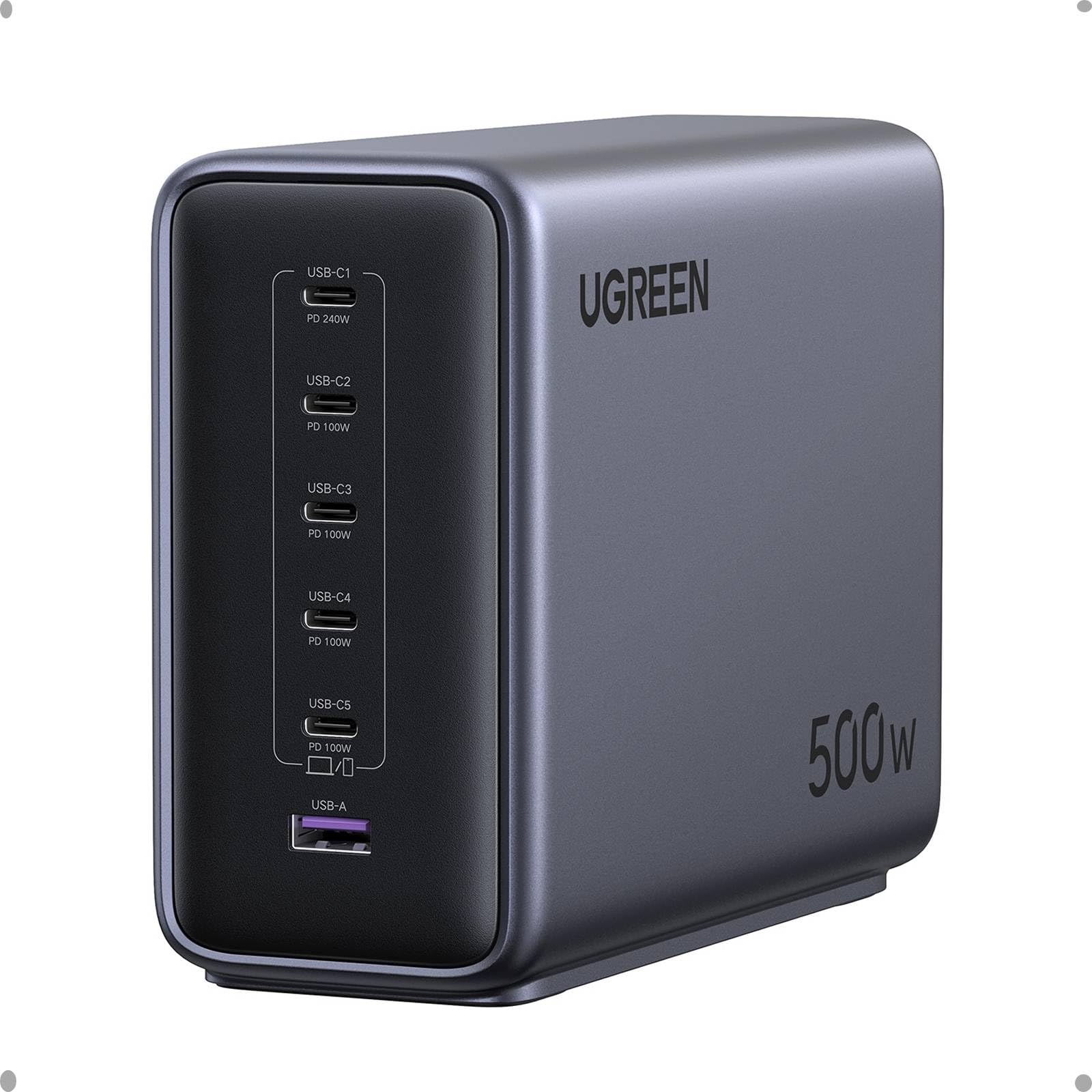 ugreen-nexode-500w-stazione-di-ricarica-usb-c-gan-6-porte-pd-3-1-240w image 1