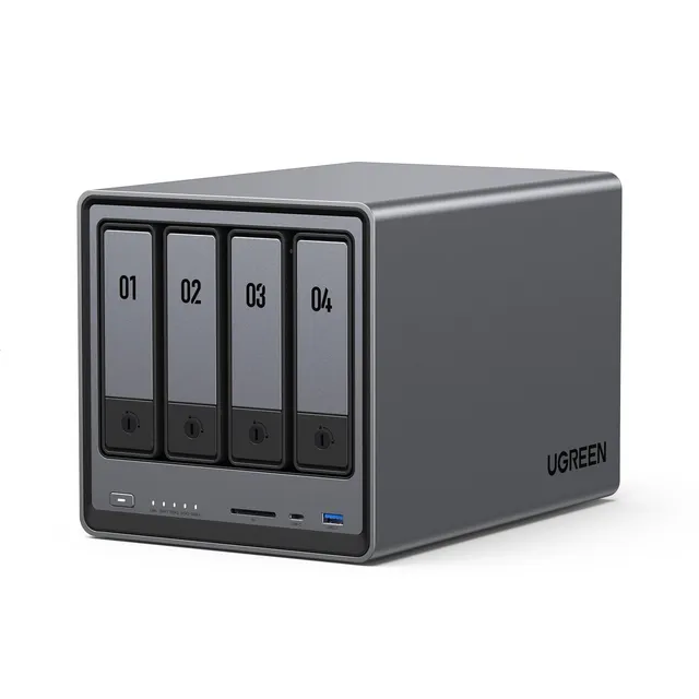 ugreen-nasync-dxp4800-nas-desktop-4-bay-intel-n100-8gb-ddr5-senza-disco image 1