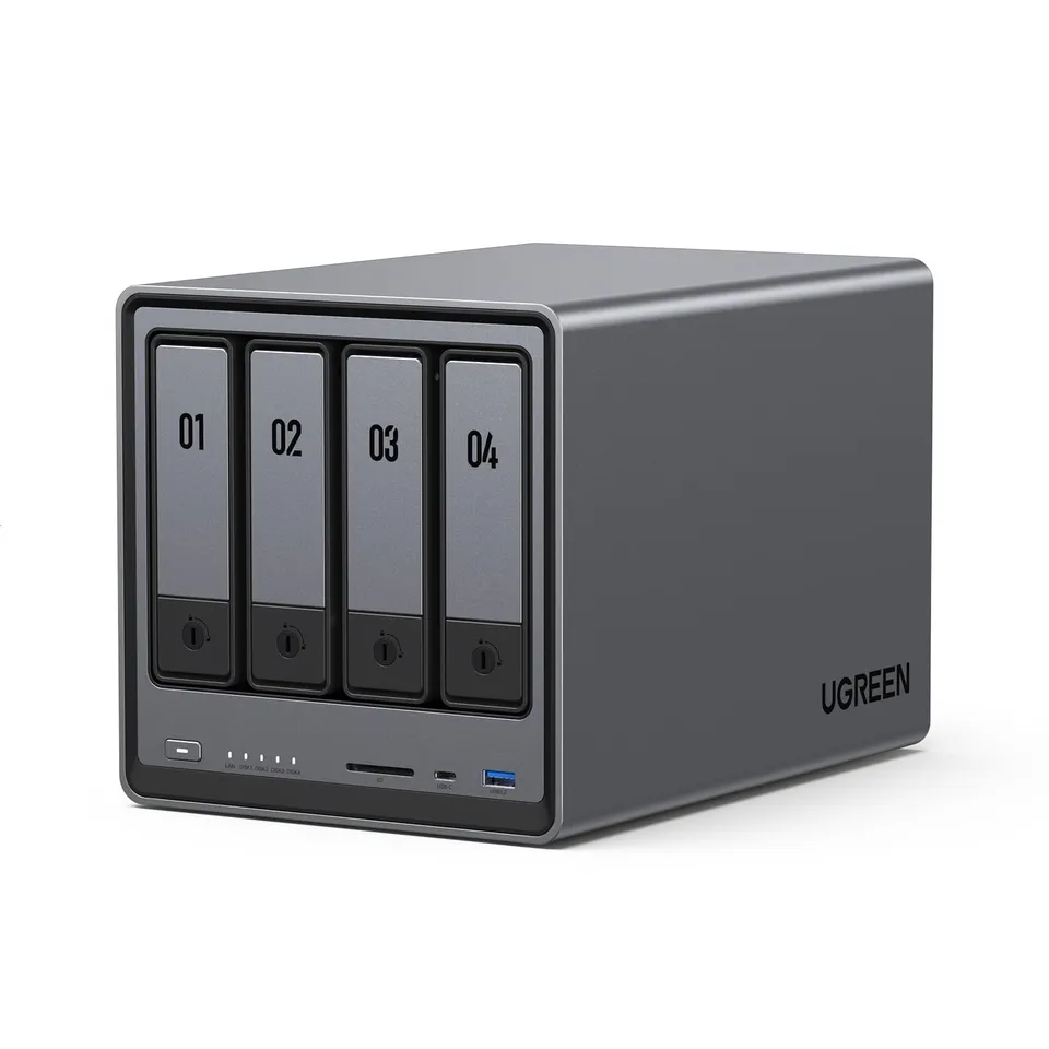 ugreen-nasync-dxp4800-nas-desktop-4-bay-intel-n100-8gb-ddr5-senza-disco image 1