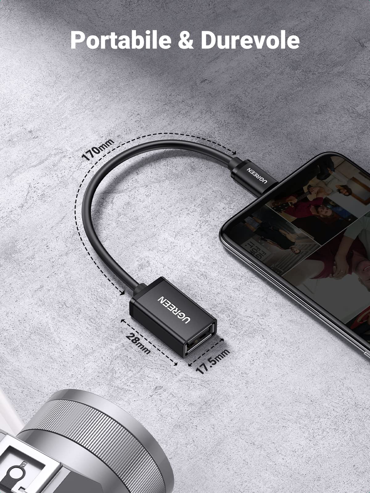 ugreen-cavo-otg-micro-usb-maschio-a-usb-2-0-femmina-12cm image 7