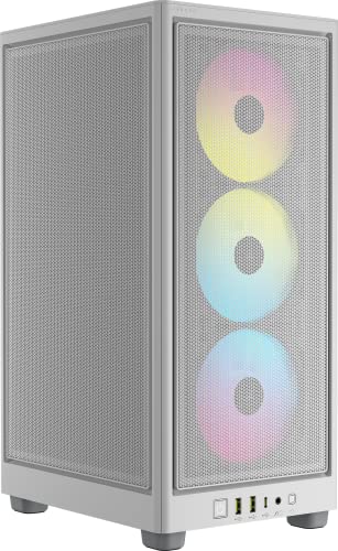 corsair-icue-2000d-rgb-airflow-case-mini-itx-bianco-con-4-ventole image 2